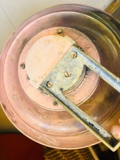 20th Century French Round Marine Lamp or Wall Sconce in Copper and Brass