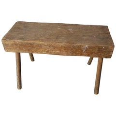 20th Century French Rural Farmers Milk Stool