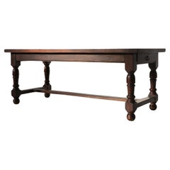 20th Century French Rustic oak Dining Table