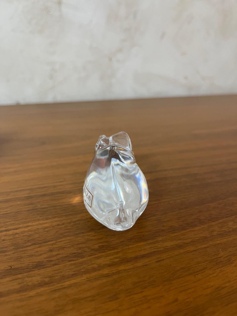 Sculpture de lapin en cristal de Saint Louis du 20e siècle, 1980 en vente 3