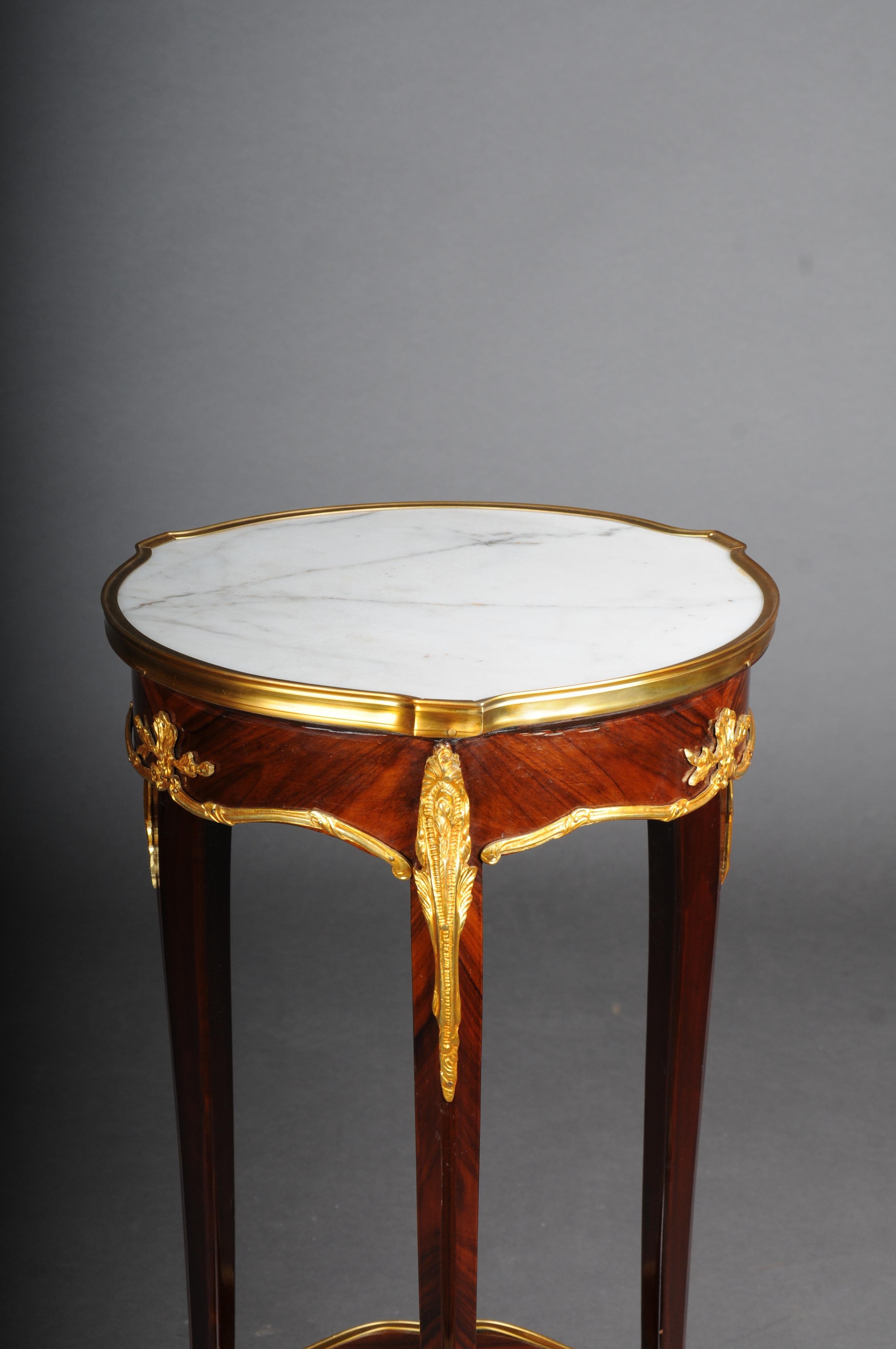 20th Century French Salon Side Table in Louis XV after F. Linke, Beech For Sale 5