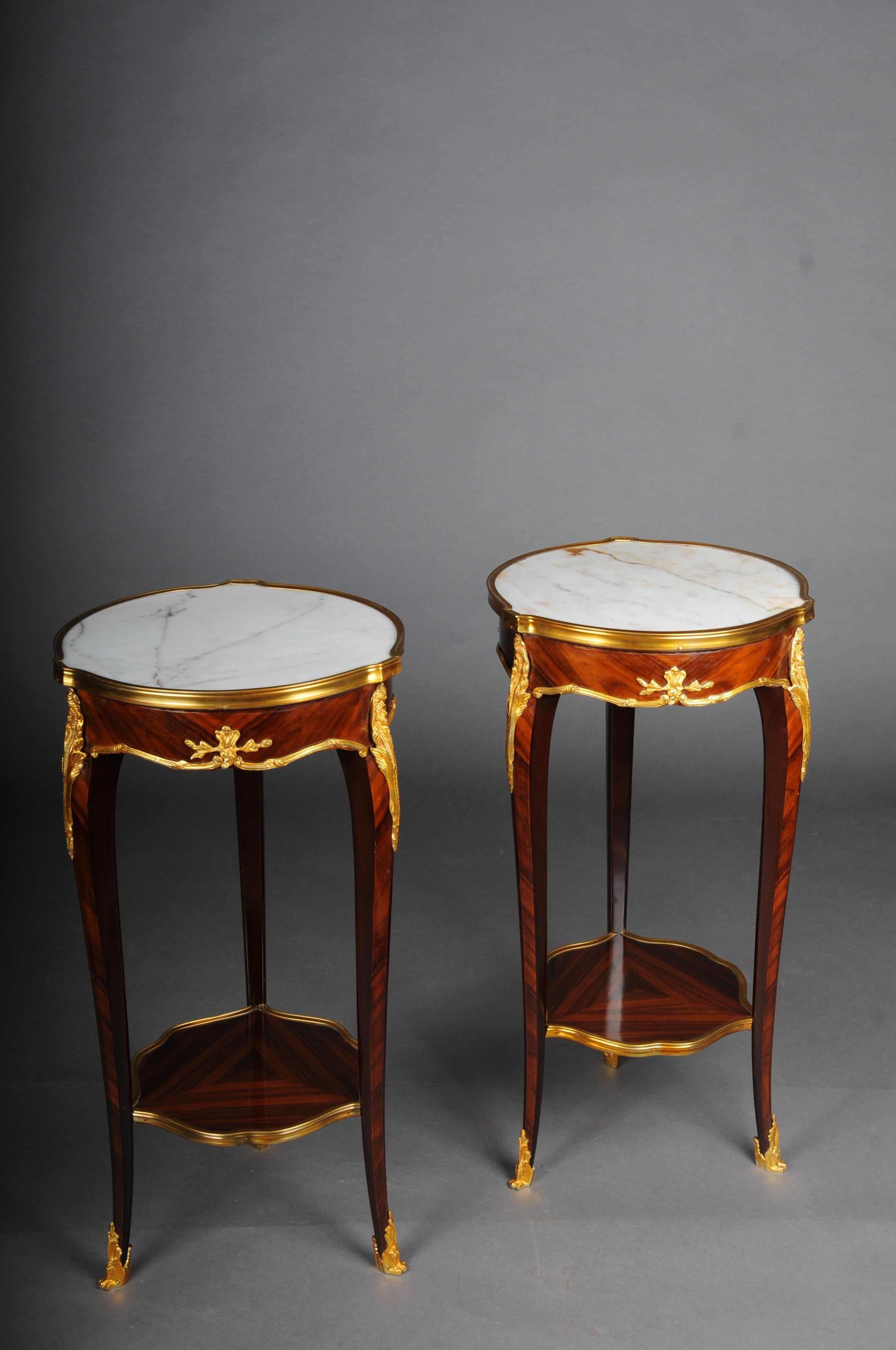 Table d'appoint de salon française du 20ème siècle en hêtre de style Louis XV d'après F. Linke en vente 4