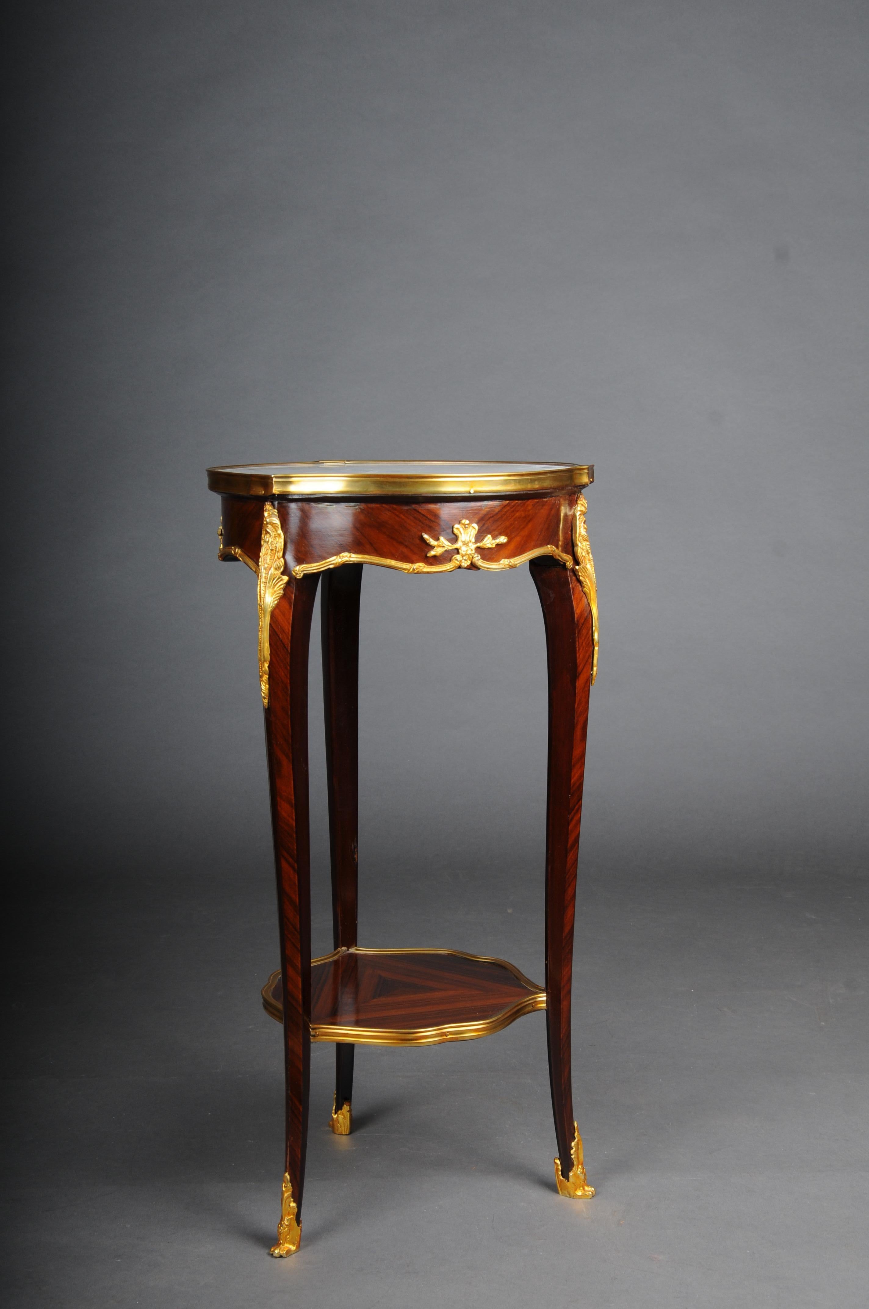 20th Century French Salon Side Table in Louis XV after F. Linke, Beech For Sale 1