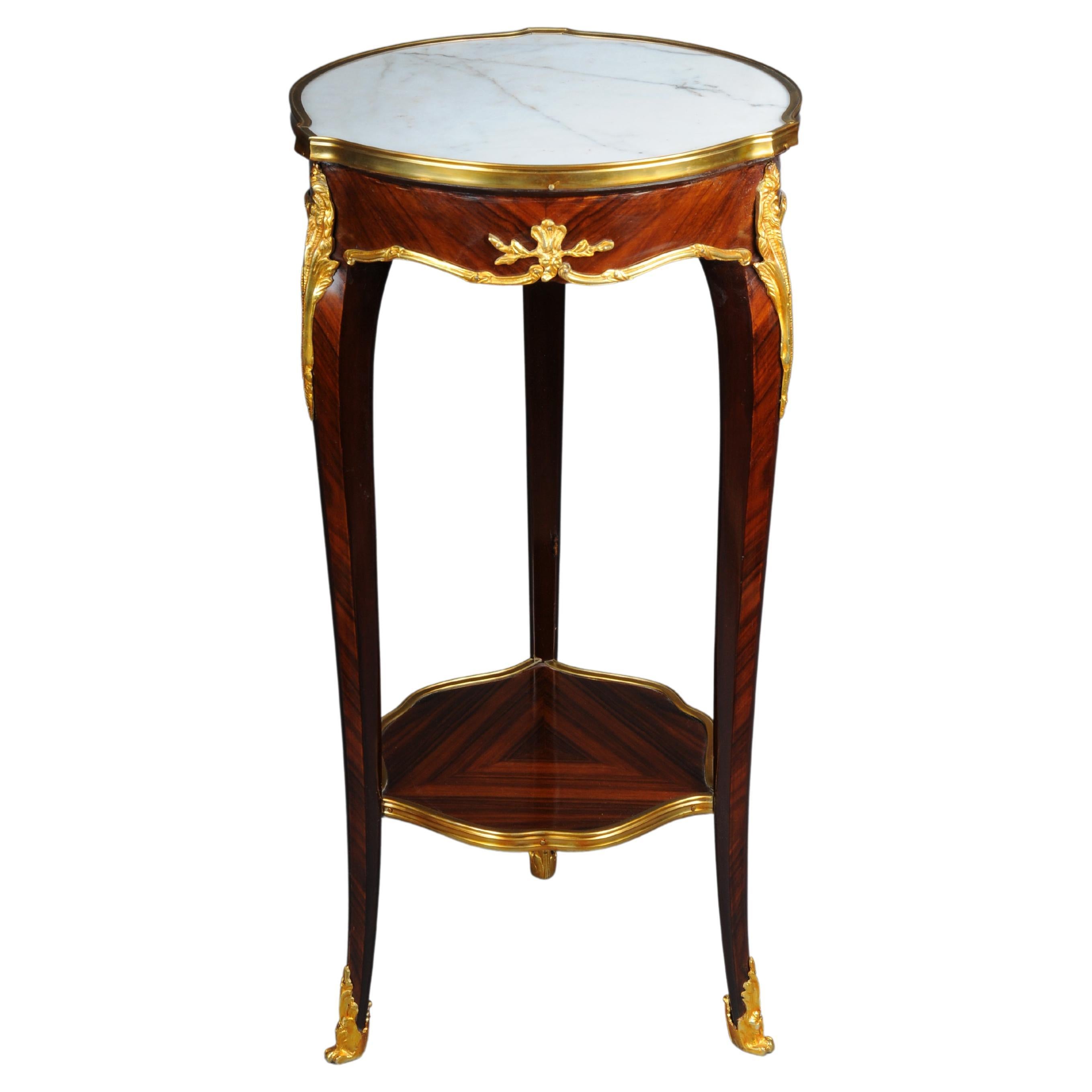 20th Century French Salon Side Table in Louis XV after F. Linke, Beech For Sale