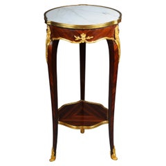 Vintage 20th Century French Salon Side Table in Louis XV after F. Linke, Beech