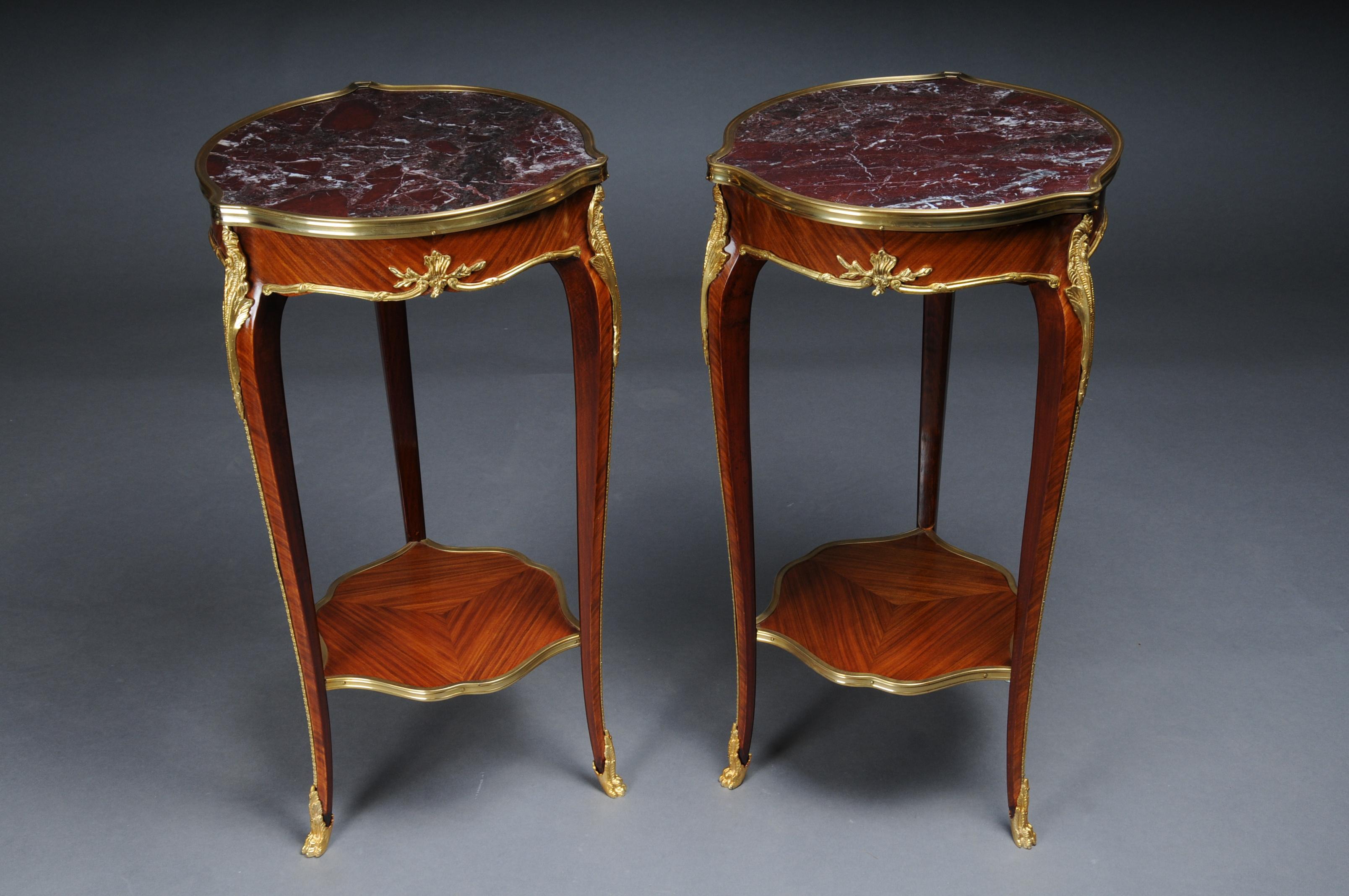 20th Century French Salon Side Table in Louis XV After F. Linke For Sale 9