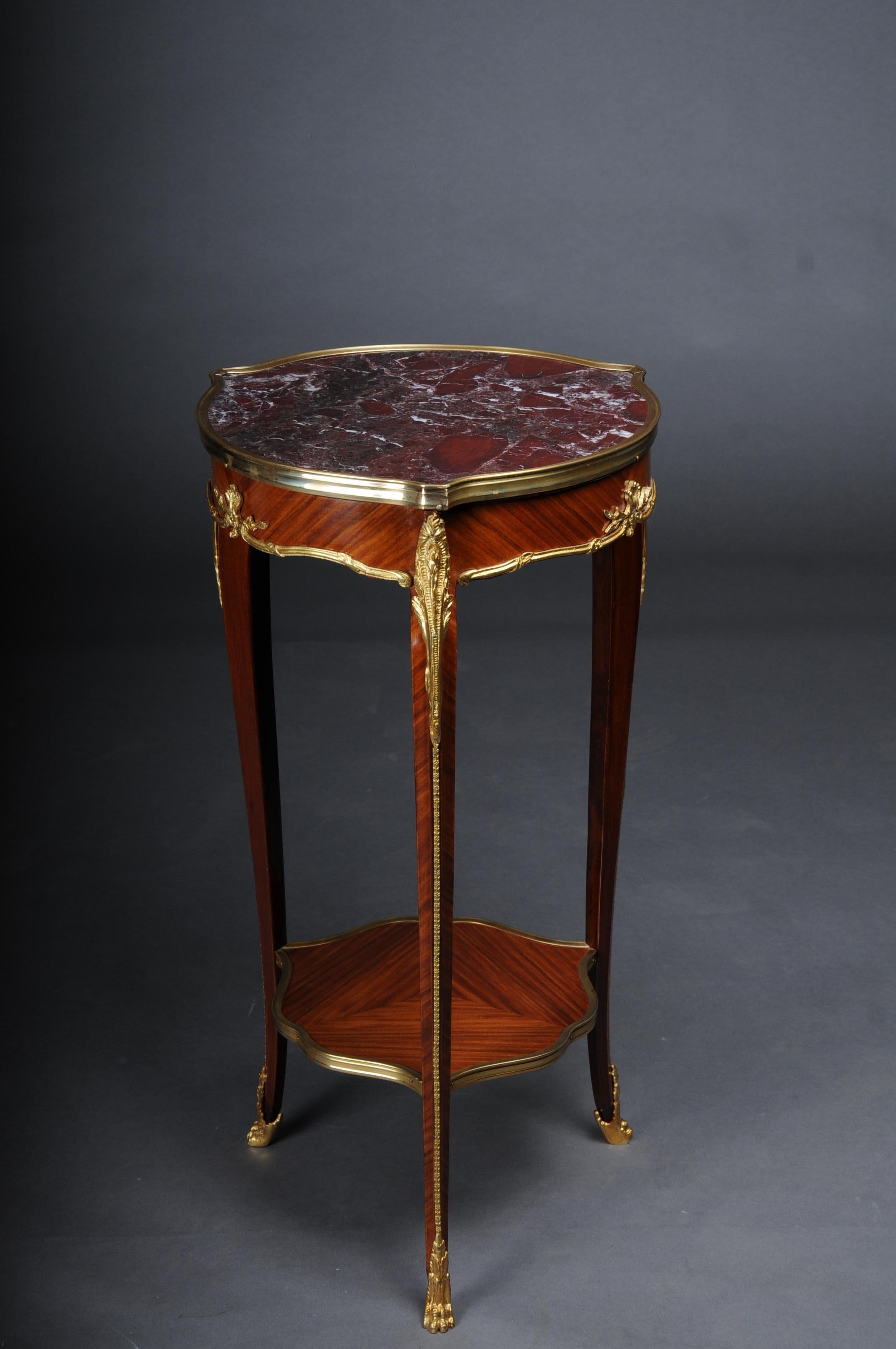 20th Century French Salon Side Table in Louis XV After F. Linke For Sale 1
