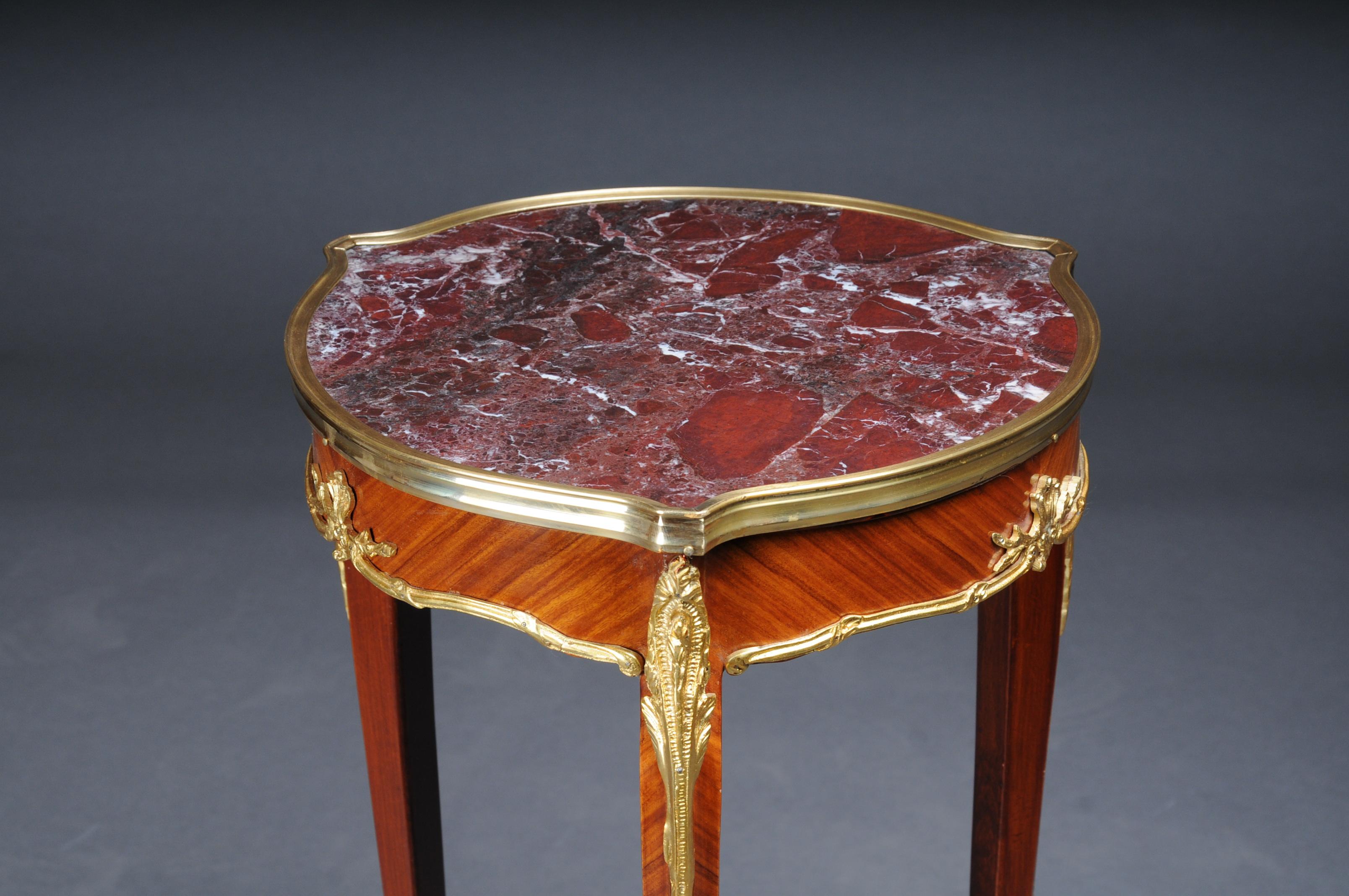 20th Century French Salon Side Table in Louis XV After F. Linke For Sale 3