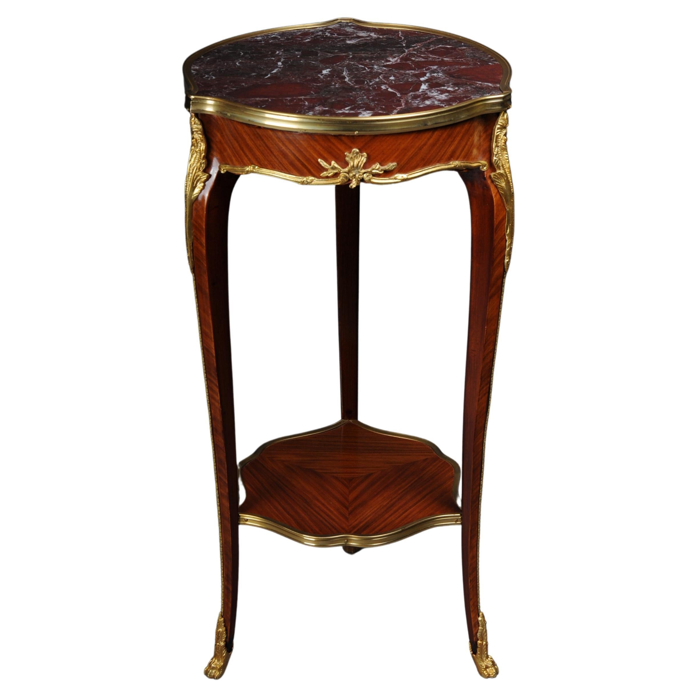 20th Century French Salon Side Table in Louis XV After F. Linke For Sale
