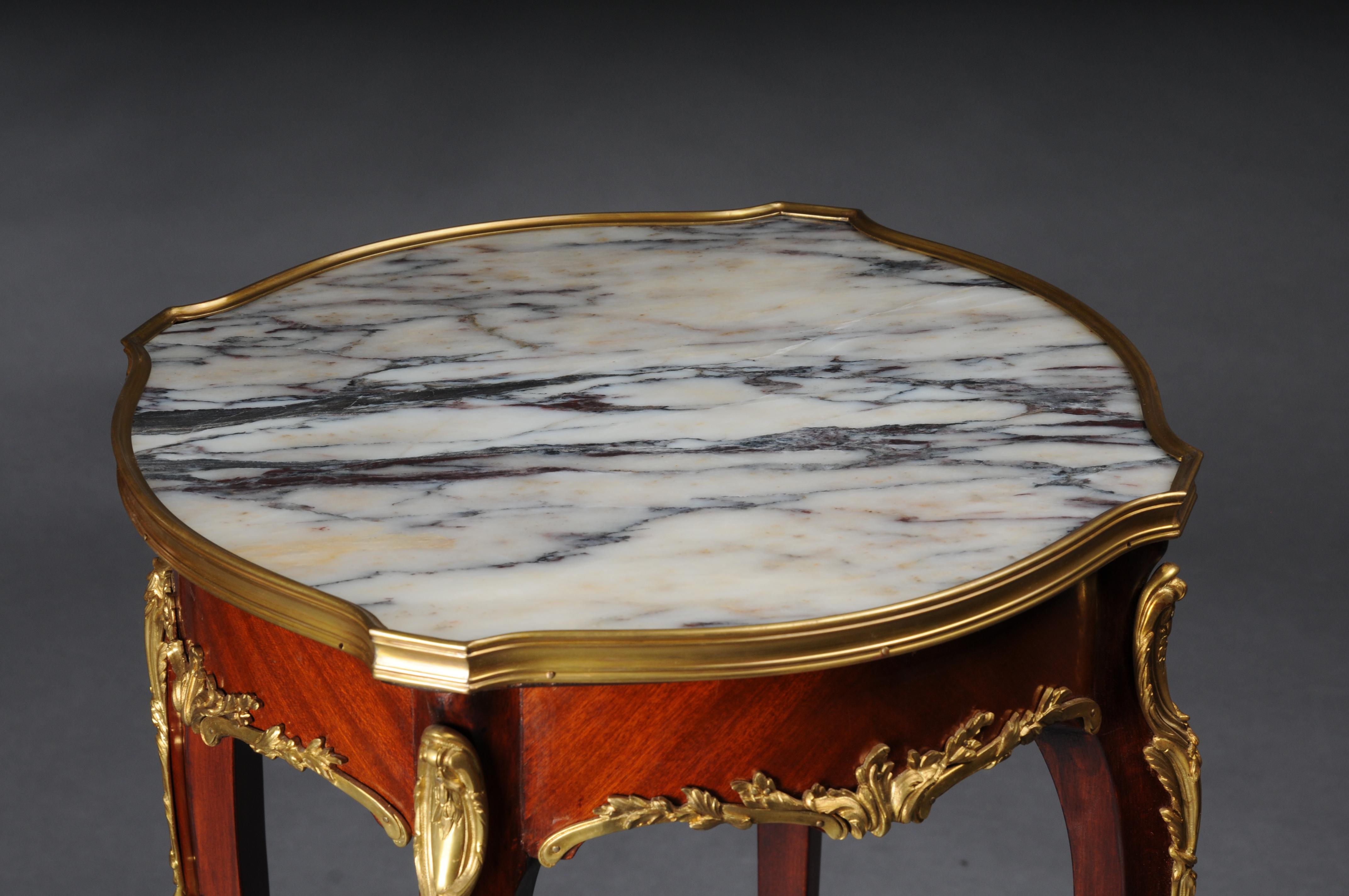 Table d'appoint de salon française du 20ème siècle, Louis XV d'après F. Linke, en hêtre en vente 8