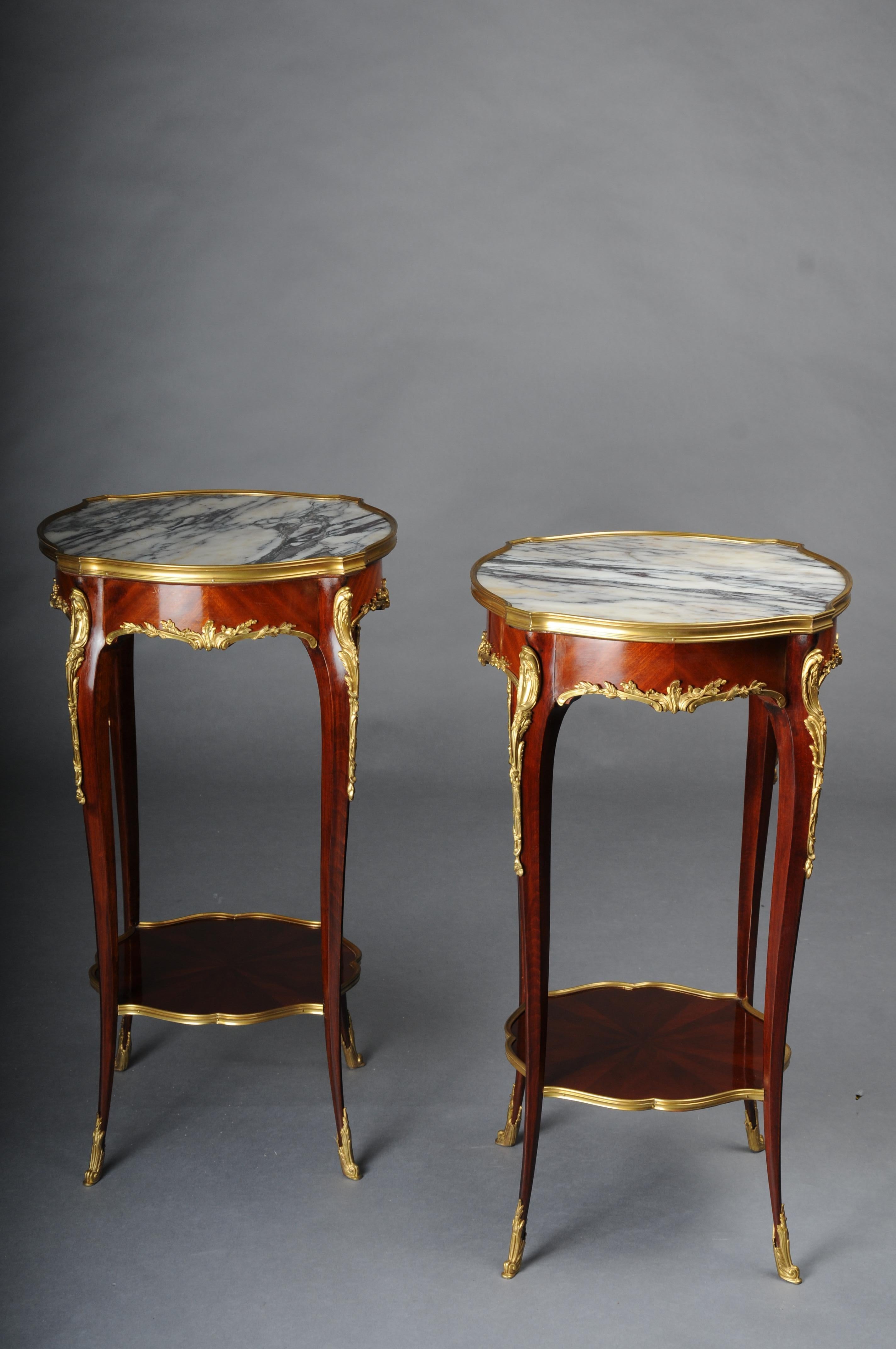 Table d'appoint de salon française du 20ème siècle, Louis XV d'après F. Linke, en hêtre en vente 9