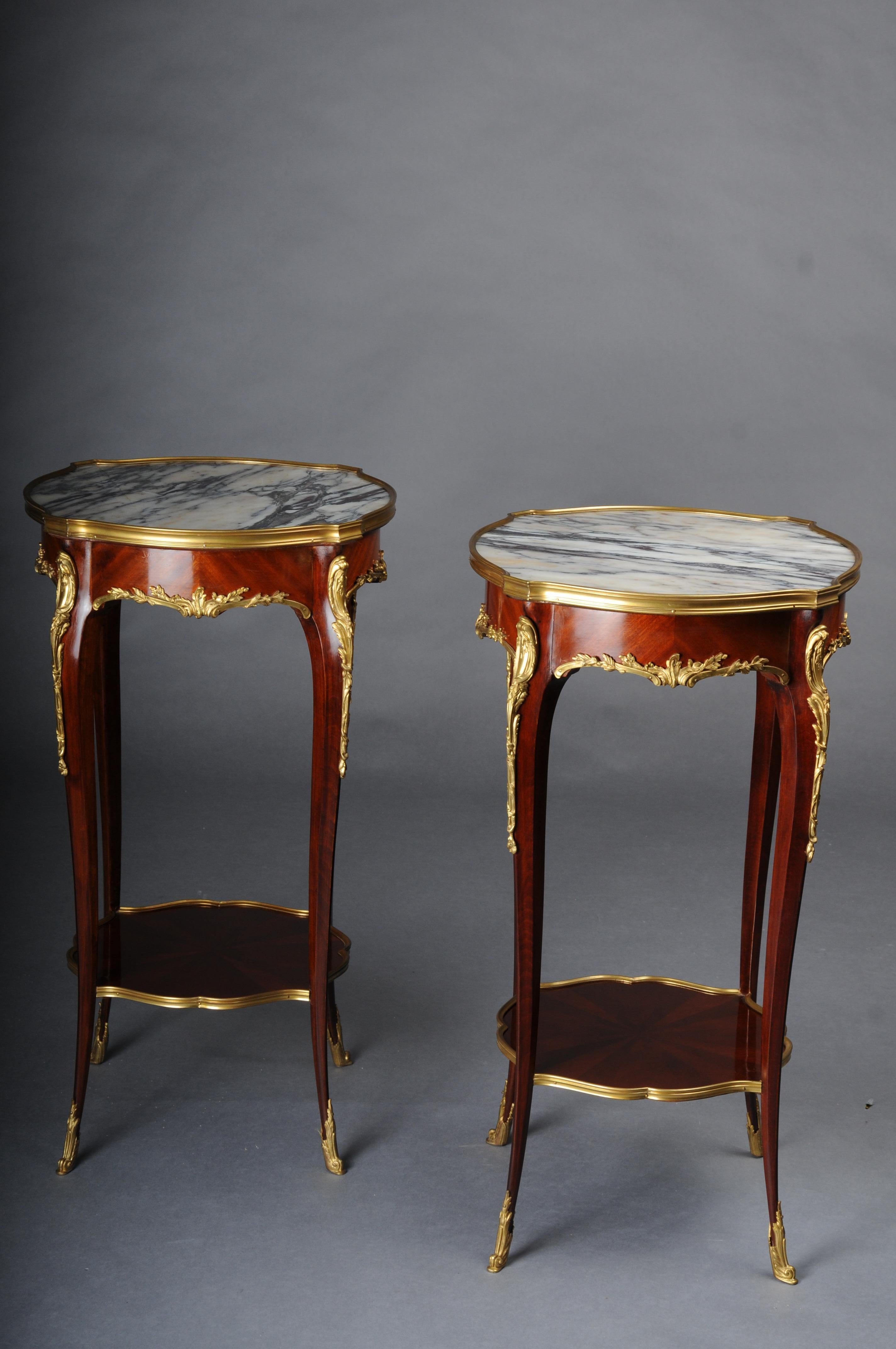 Table d'appoint de salon française du 20ème siècle, Louis XV d'après F. Linke, en hêtre en vente 10