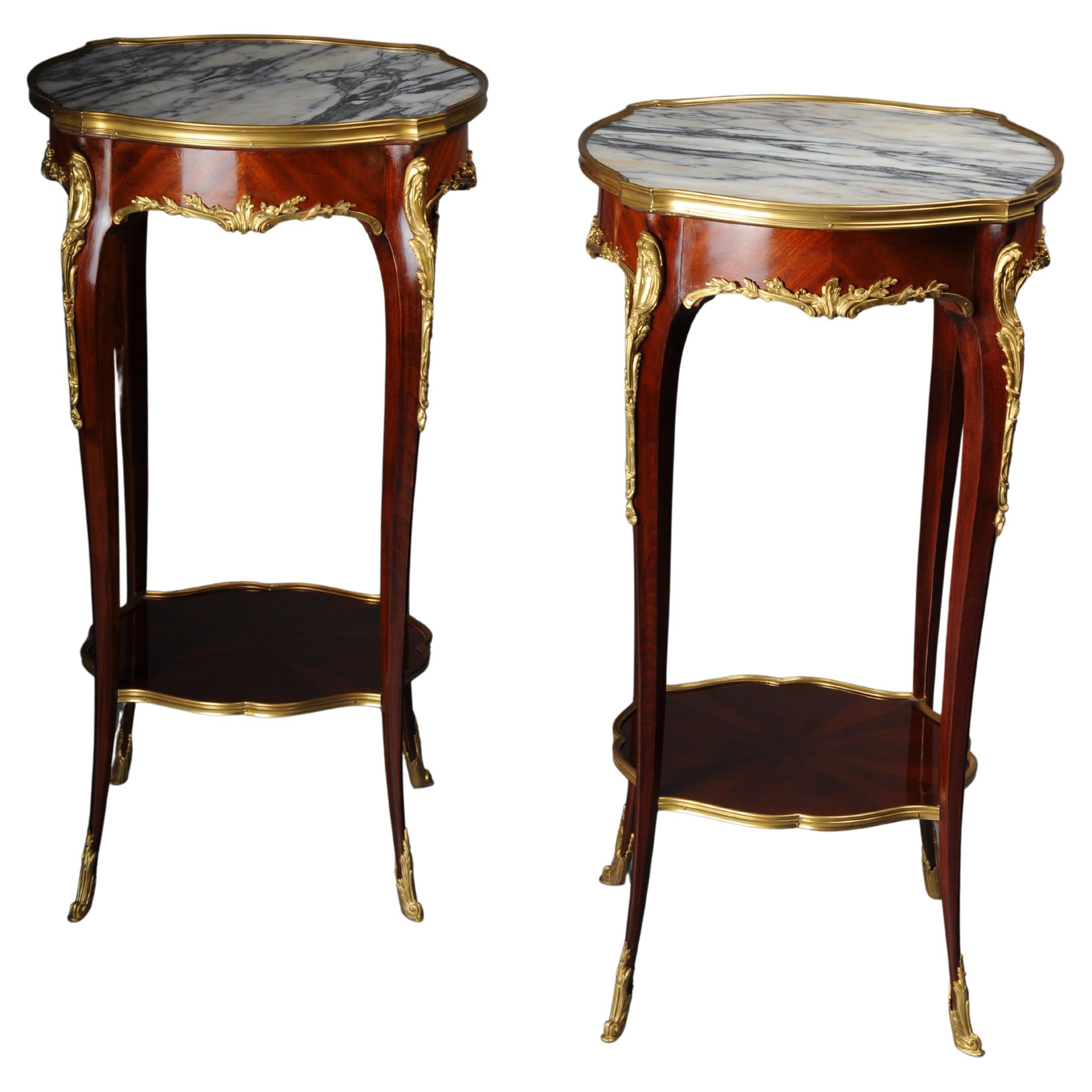 Table d'appoint de salon française du 20ème siècle, Louis XV d'après F. Linke, en hêtre en vente 12
