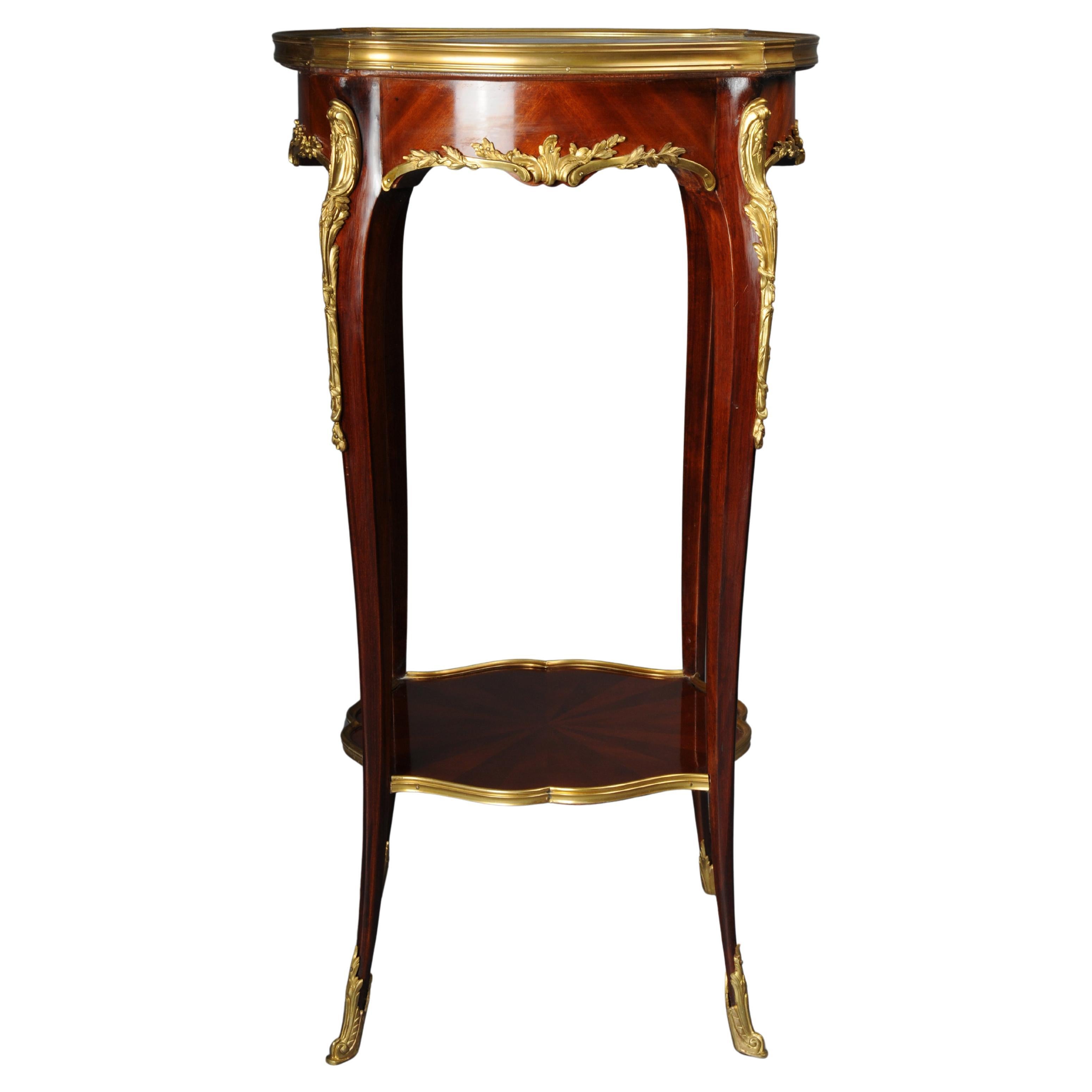 Table d'appoint de salon française du 20ème siècle, Louis XV d'après F. Linke, en hêtre en vente 13