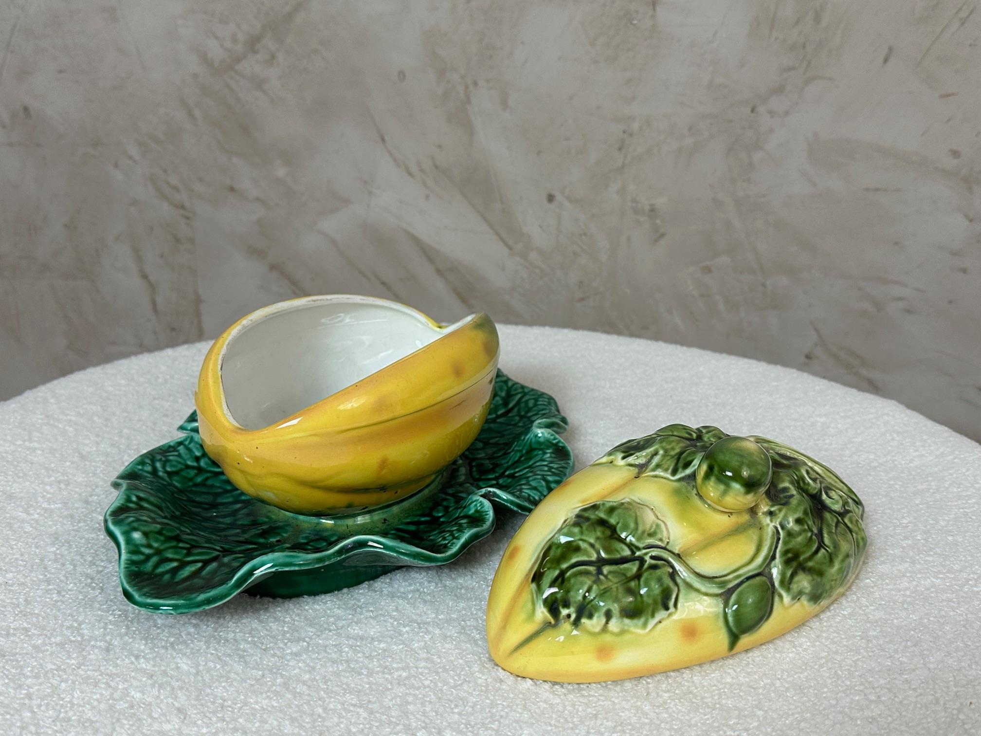 Soupière en faïence de Sarreguemines du 20e siècle, 1950 en vente 1