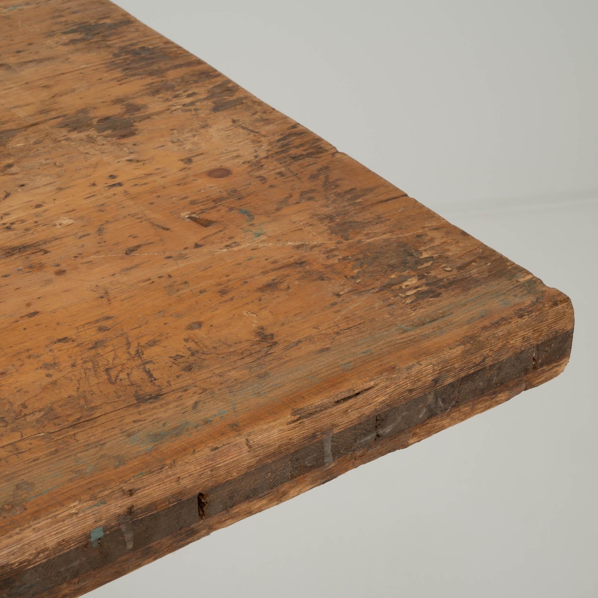 20th Century French Sawhorse Table 2