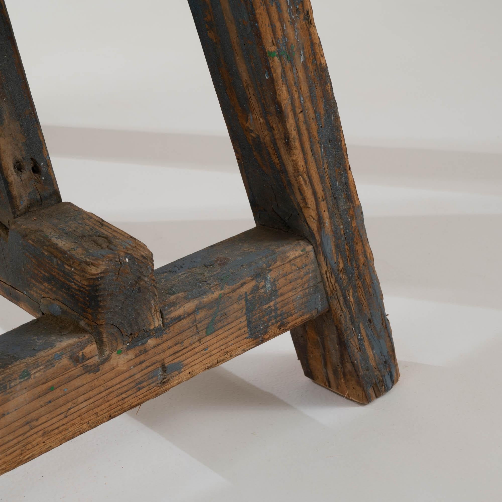 20th Century French Sawhorse Table 3