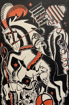 Le Cirque, 20th Century French School Circus Artwork, 1945