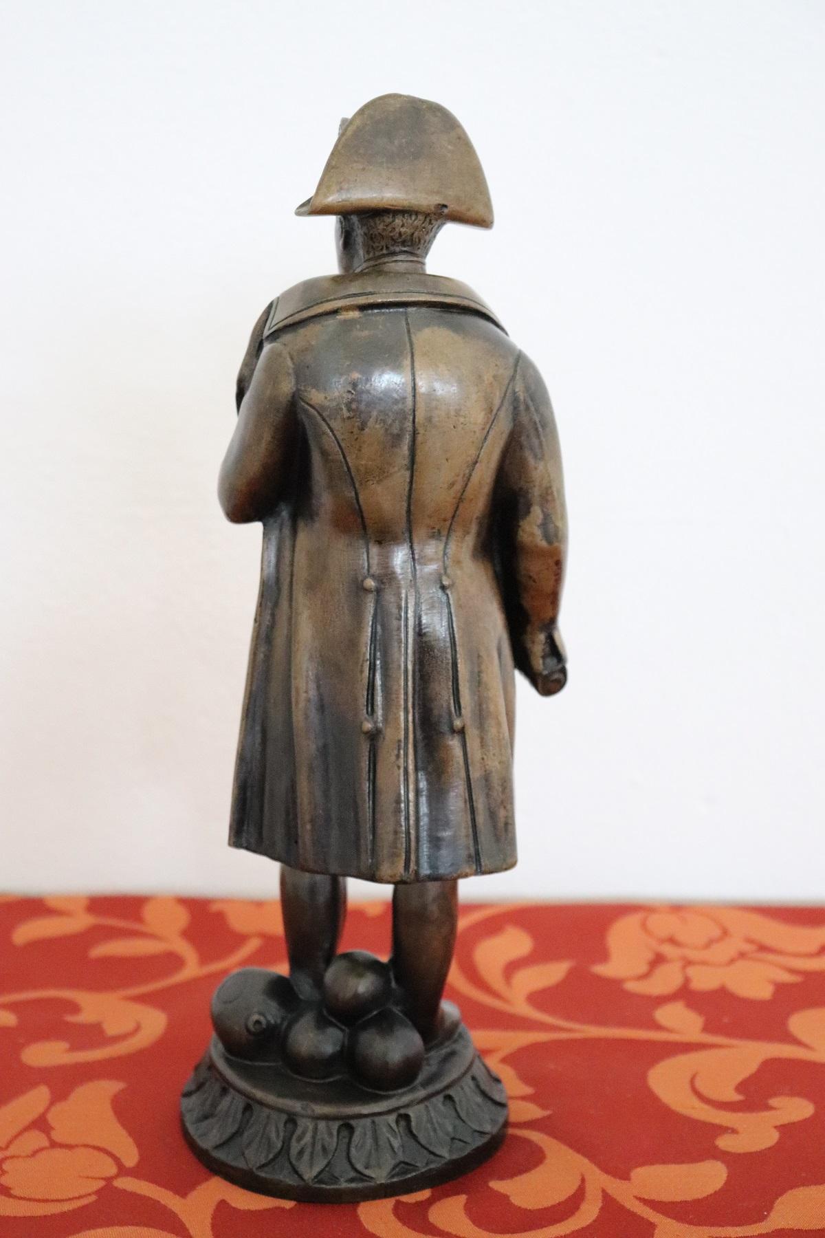 20th Century French Sculpture in Bronze Napoleon Figure, 1940s In Excellent Condition In Casale Monferrato, IT