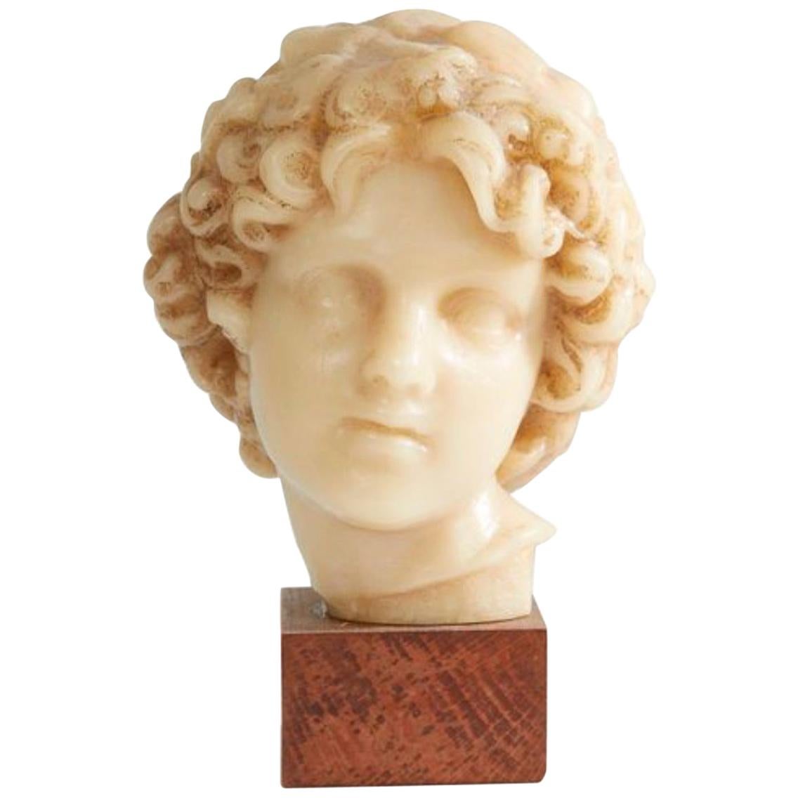 20th Century French Sculpture of a Child's Head