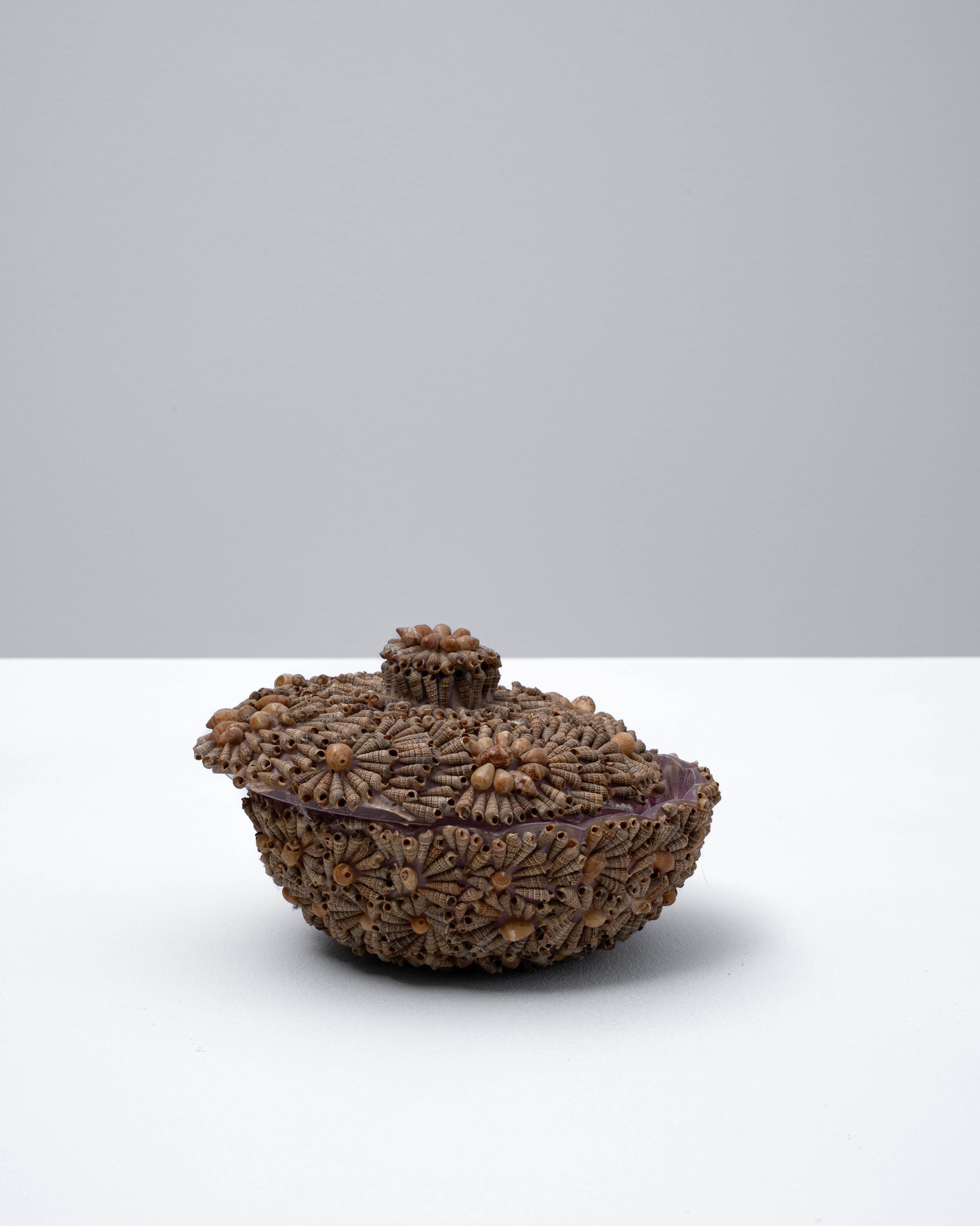 20th Century French Seashell Encrusted Pot In Good Condition For Sale In High Point, NC