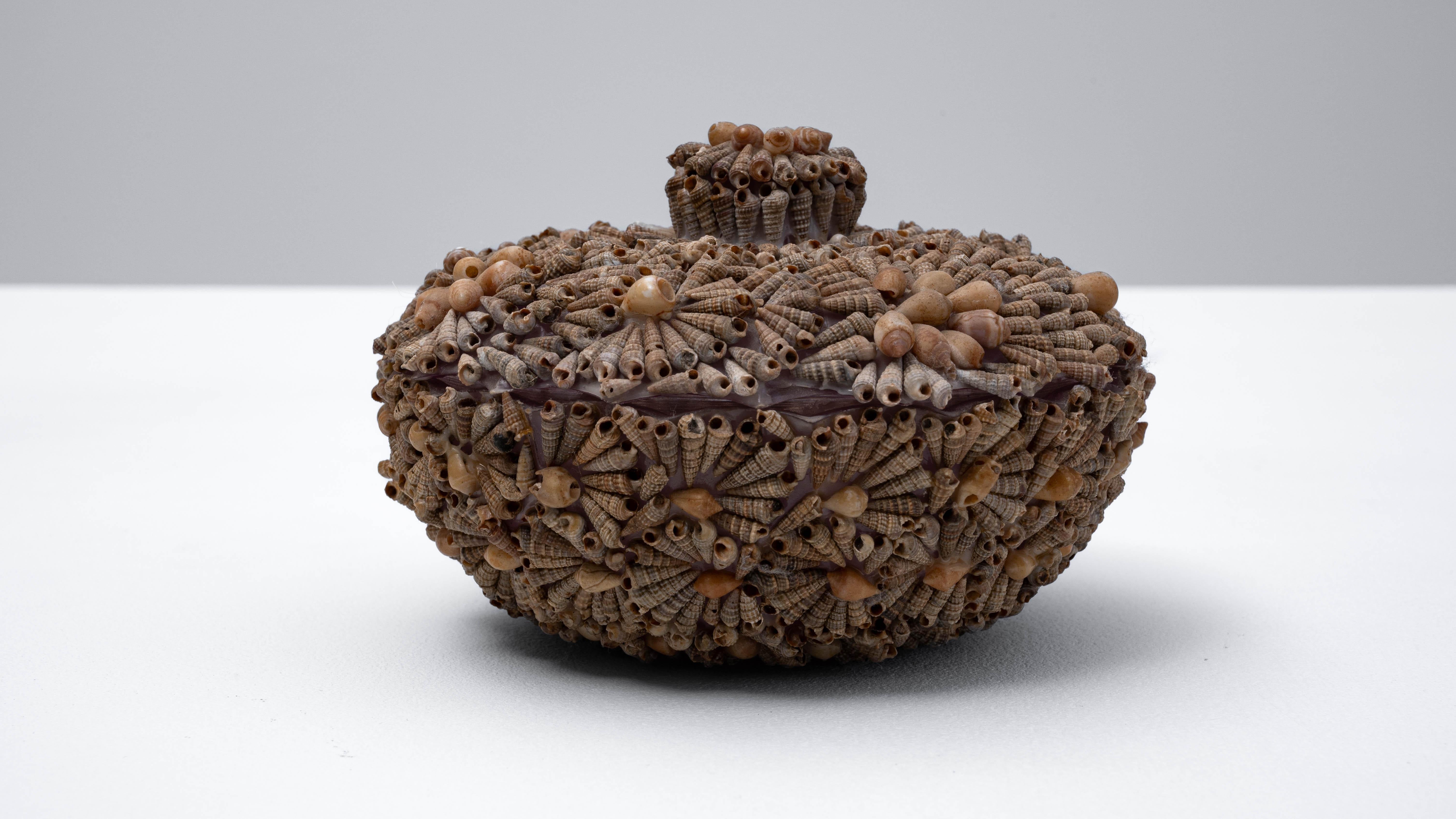 20th Century French Seashell Encrusted Pot For Sale 5