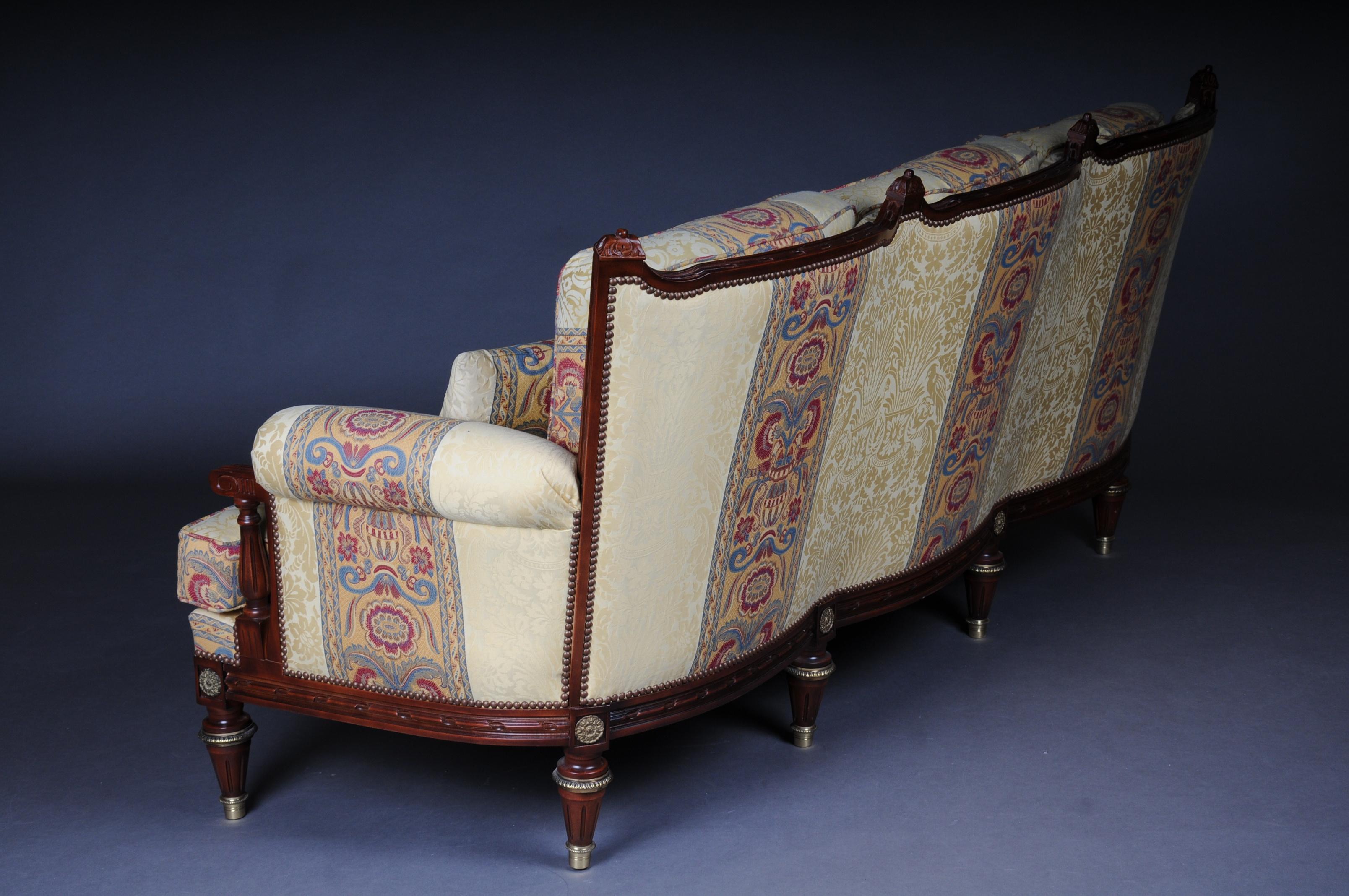 20th Century French Seating Group / Couch Set Louis XVI For Sale 9