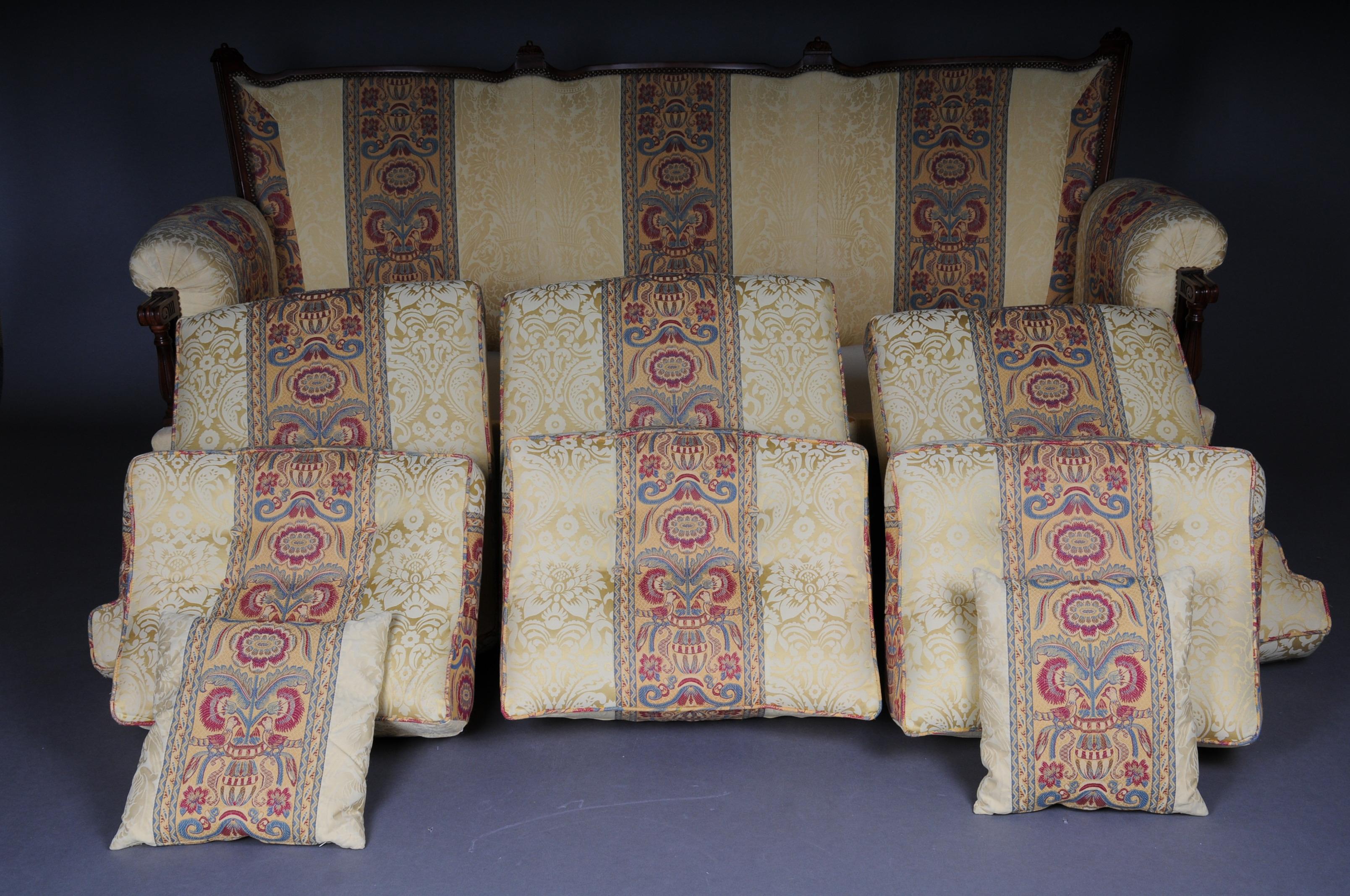 20th Century French Seating Group / Couch Set Louis XVI For Sale 11