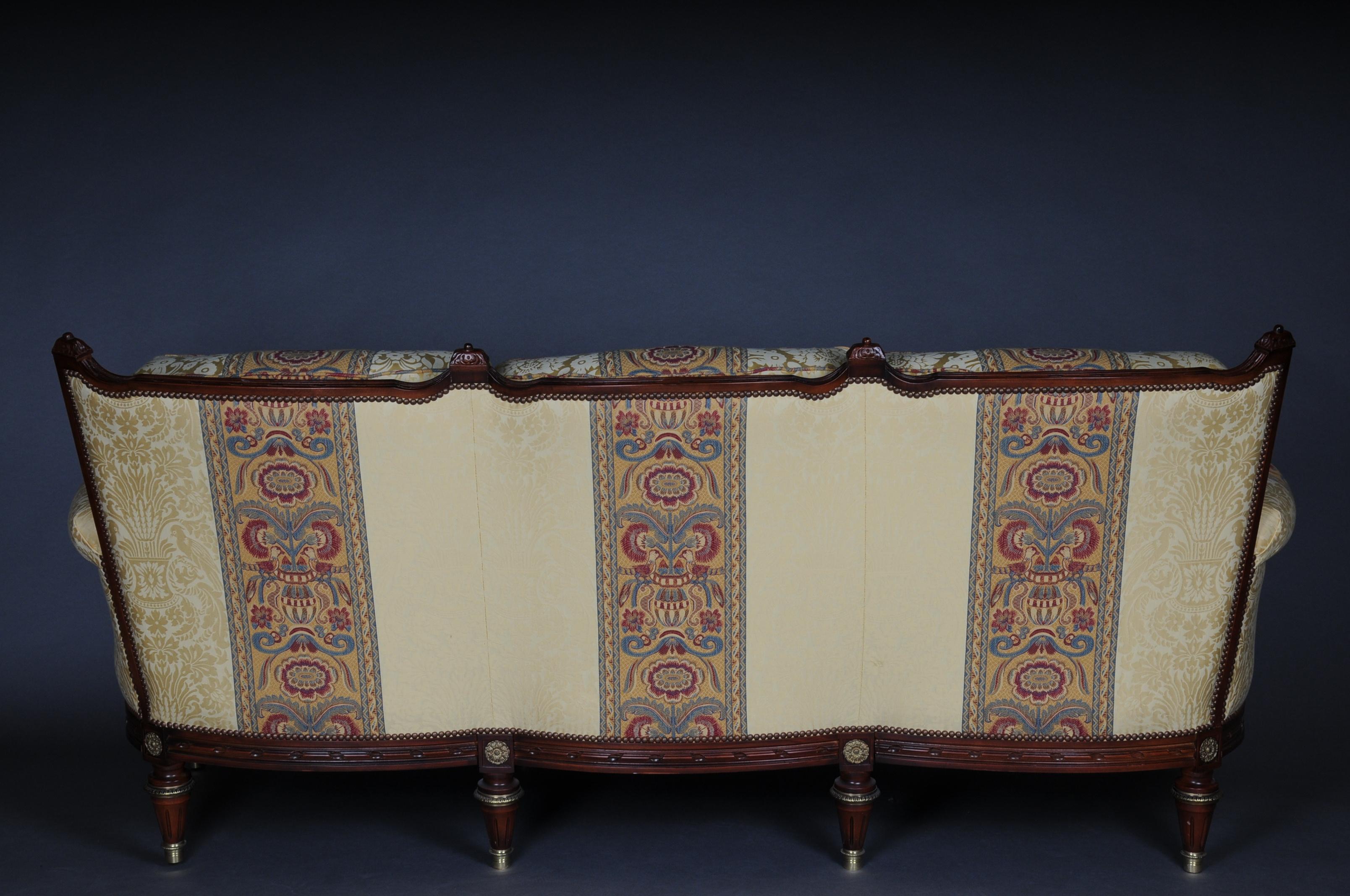 20th Century French Seating Group / Couch Set Louis XVI For Sale 5