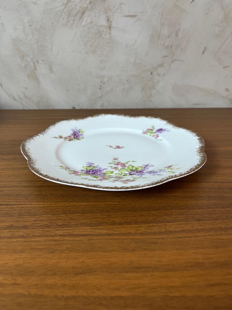 20th century French set of 12 Porcelain Desert Plates, 1900s For Sale 7