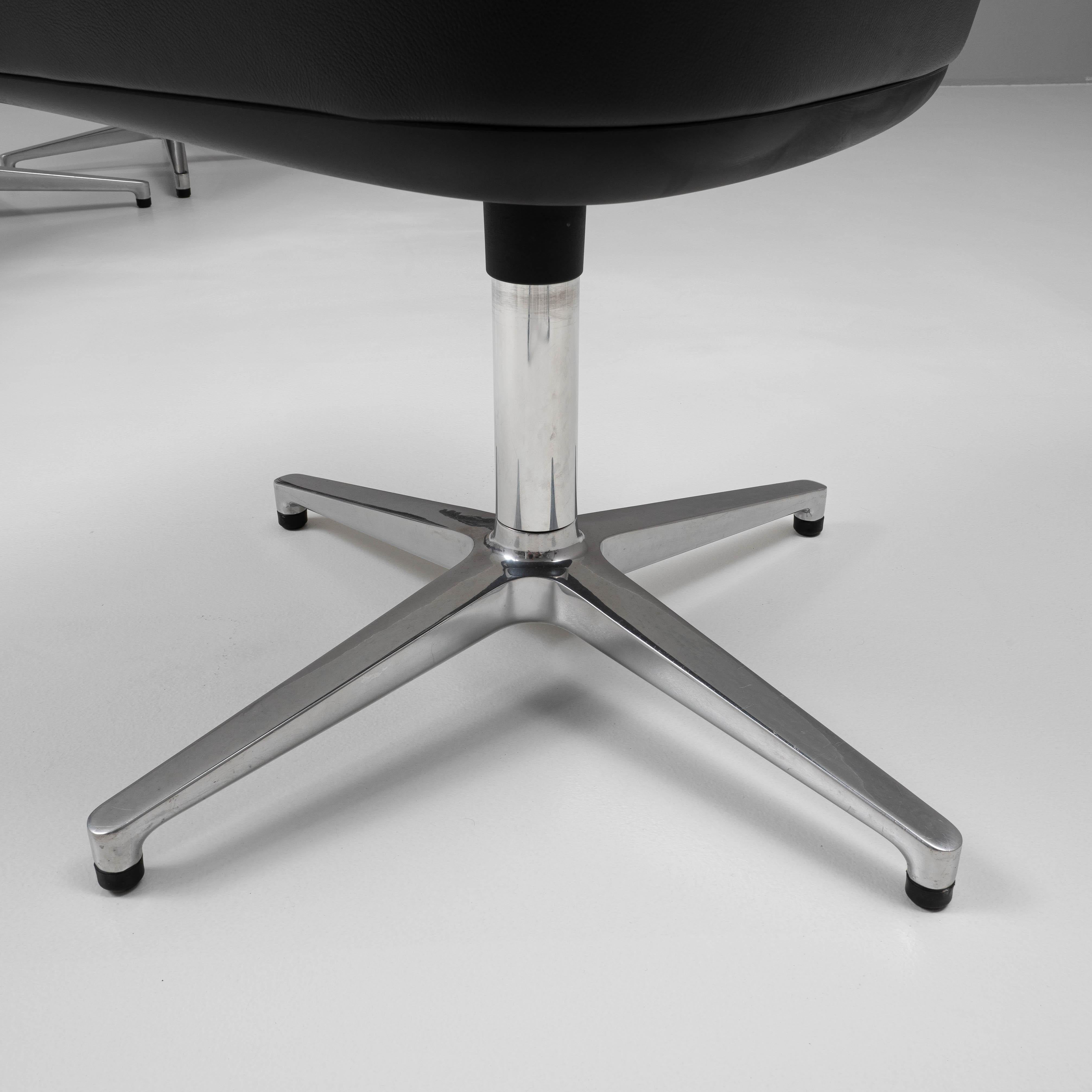 Ensemble de 6 chaises françaises du 20ème siècle en métal et cuir par Ronan & Erwan Bouroullec en vente 3