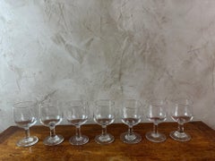 Französisches Set von 7 Weingläsern des 20. Jahrhunderts, 1900er Jahre
