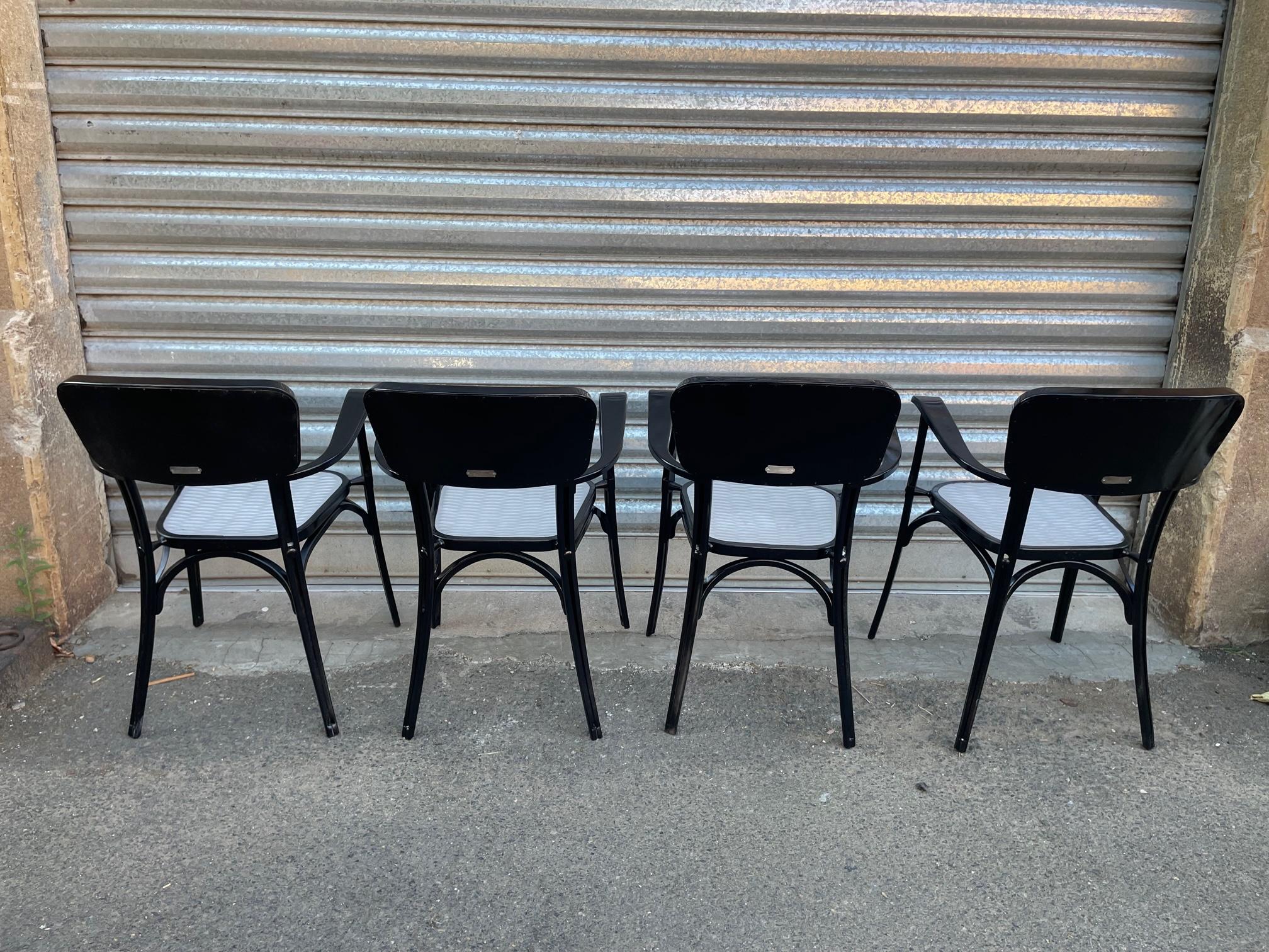 20th Century French Set of Four Gaston Viort Aluminum Chairs, 1950s For Sale 1