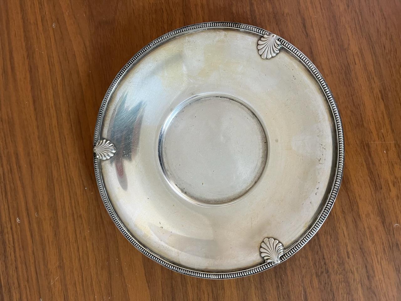 20th century French Set of Four Silverplate Tea Cups, 1900s For Sale 2