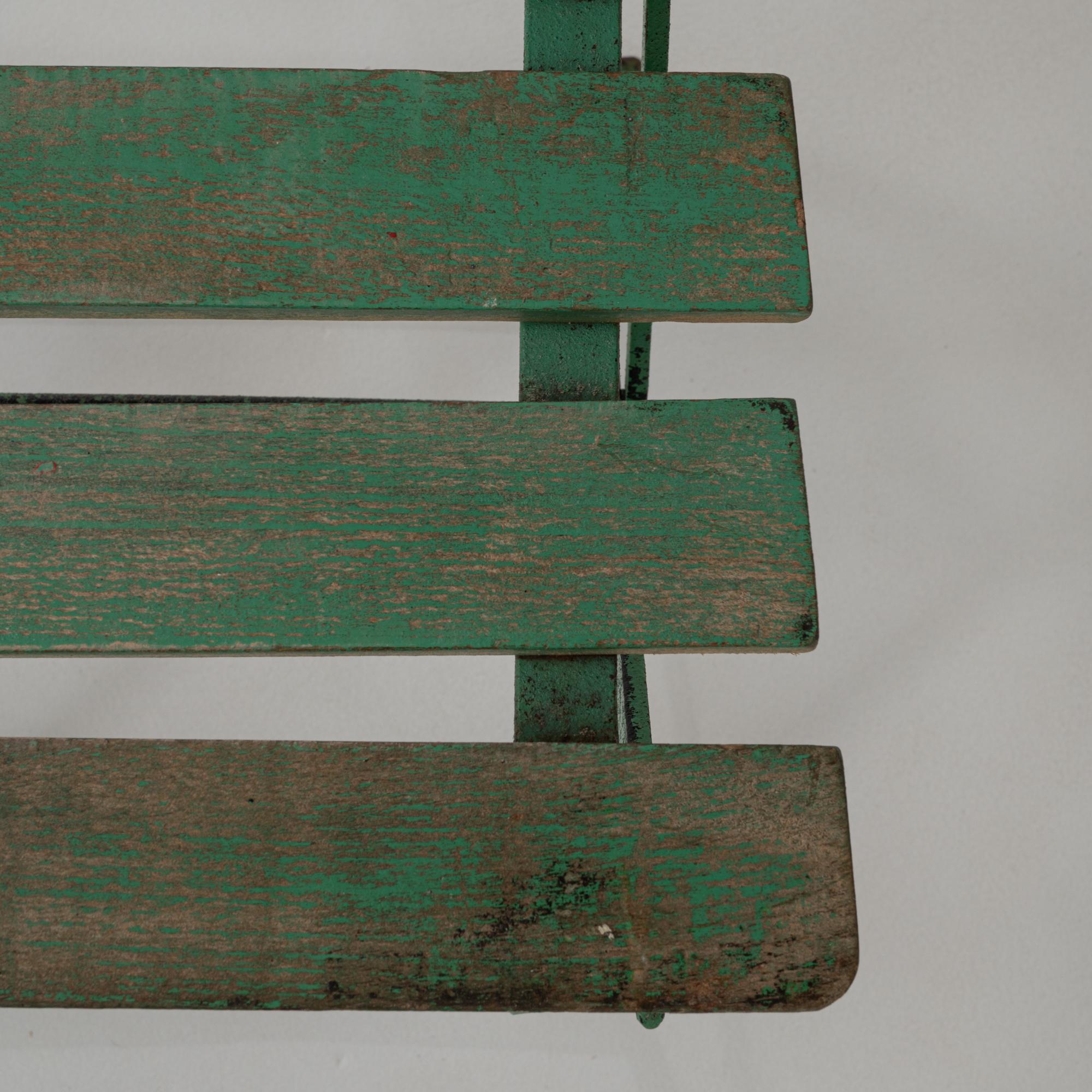 Set di sei sedie da giardino in metallo del XX secolo in Francia in vendita 5