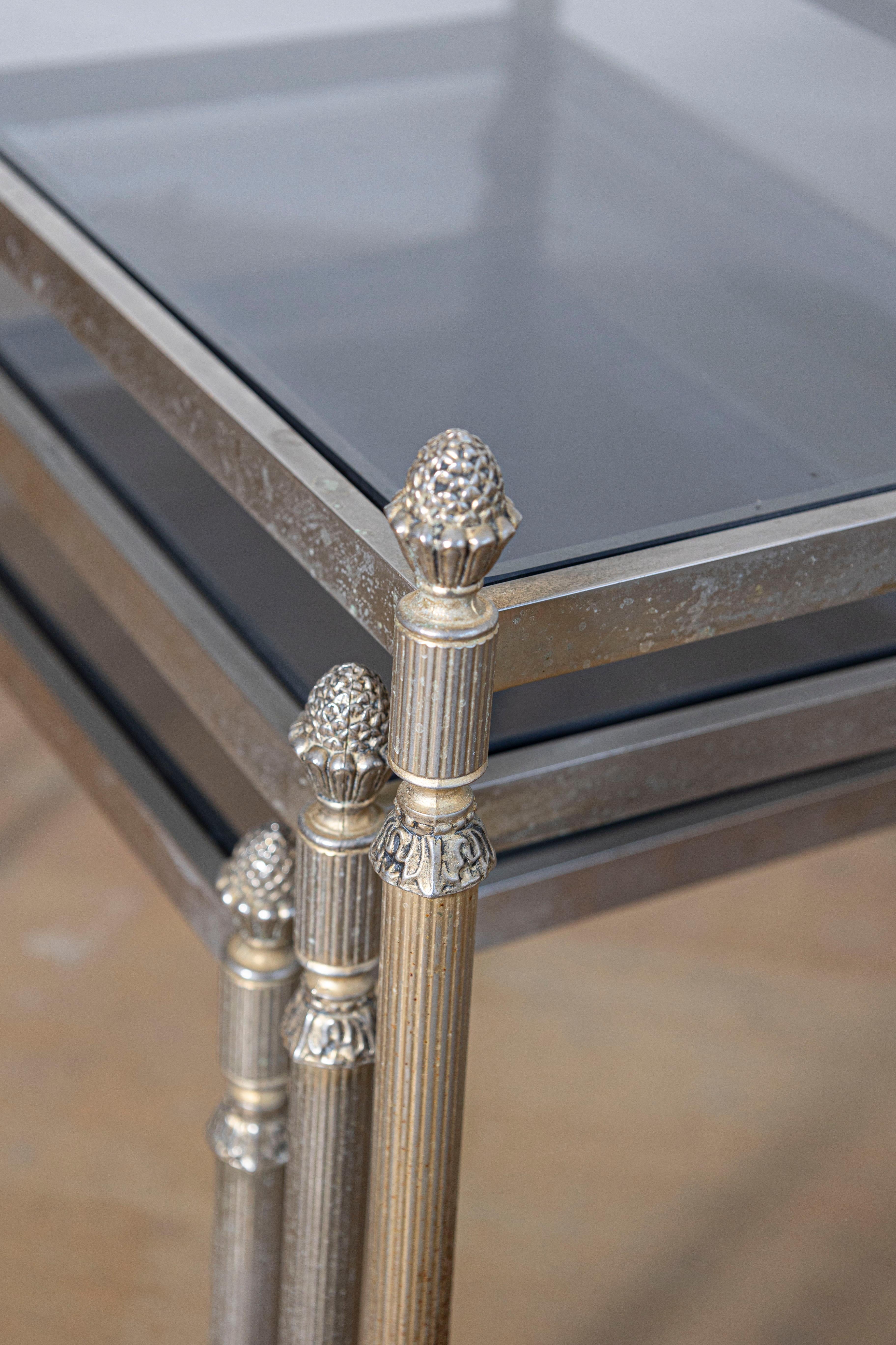 20th Century French Set of Three Nesting Tables For Sale 2