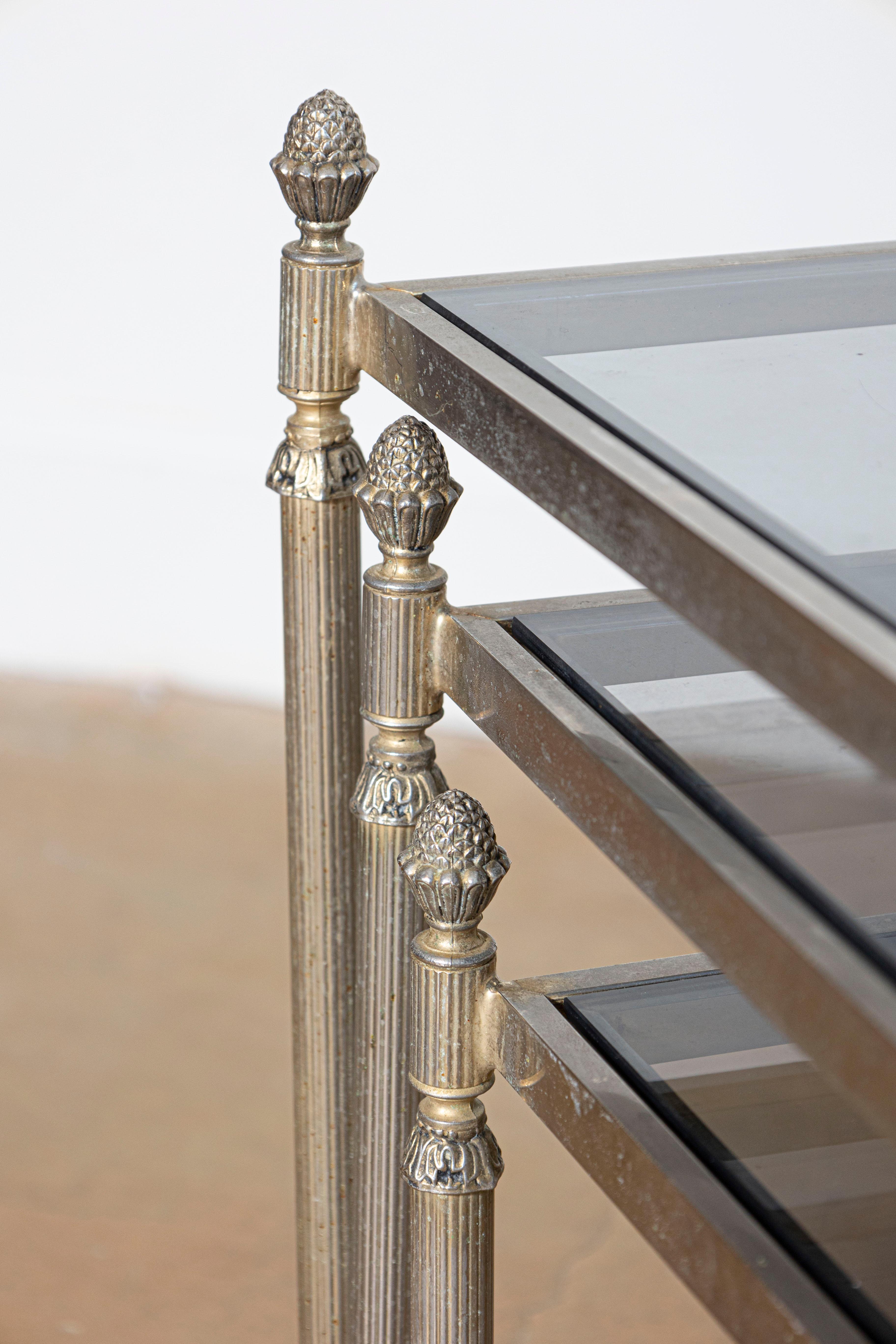 20th Century French Set of Three Nesting Tables For Sale 3