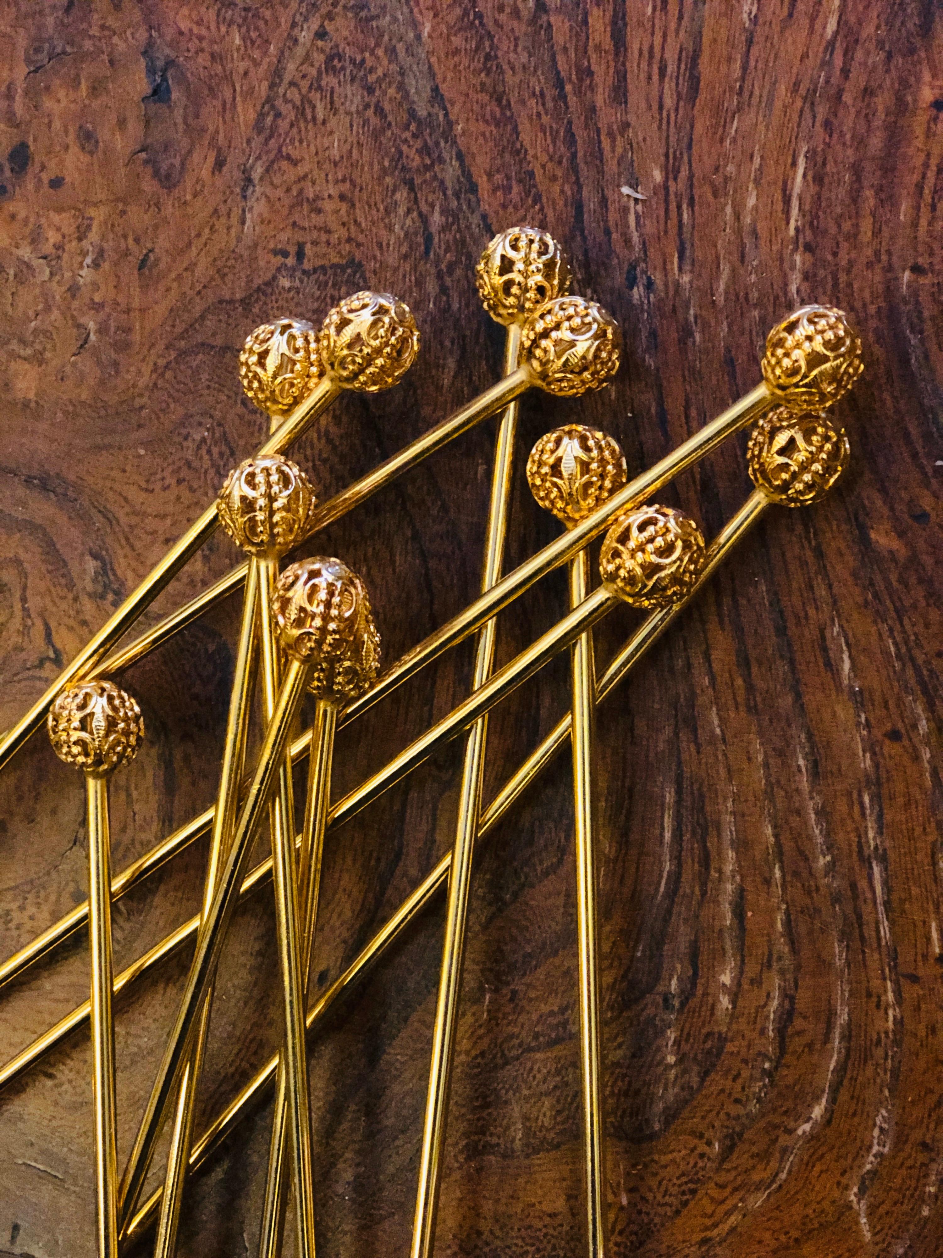 20th Century French Set of Twelve Gold-Plated Ice-cream Spoons For Sale 1