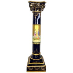 20th Century French Sèvres Porcelain Pedestal