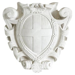 20th Century French Shield of Savoie in Plaster - Vintage Wall Décor