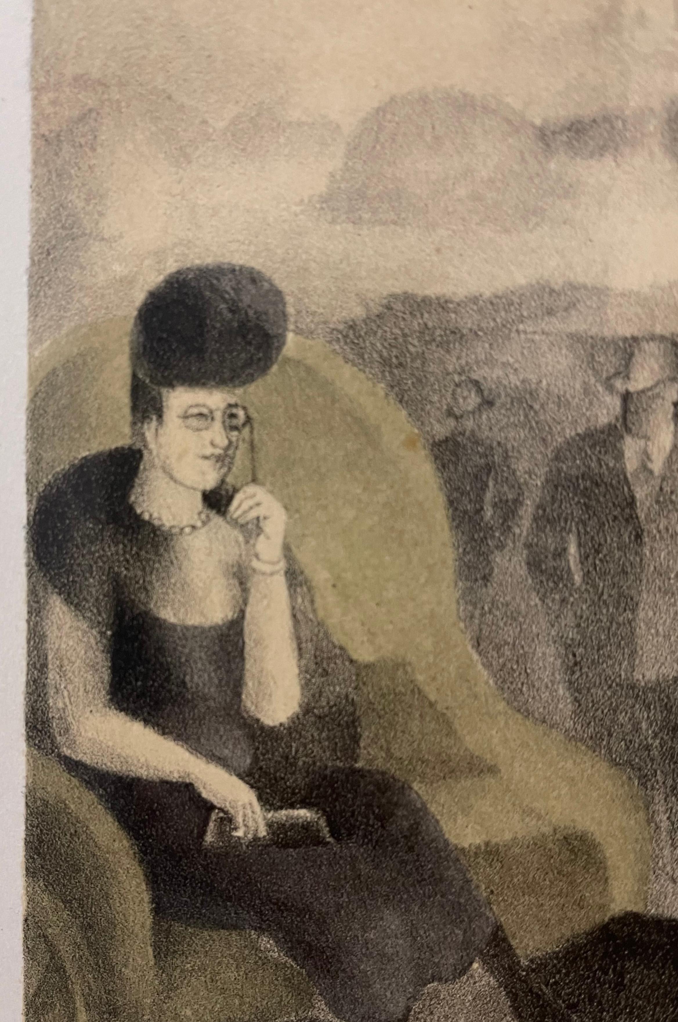 Beautiful lithograph by the great Parisian Art Nouveau artist.
It depicts with rare effectiveness the unmatched atmosphere of the Belle Époque with a snobbish noblewoman sitting in her carriage driven by an impeccable chauffeur.


This artwork,