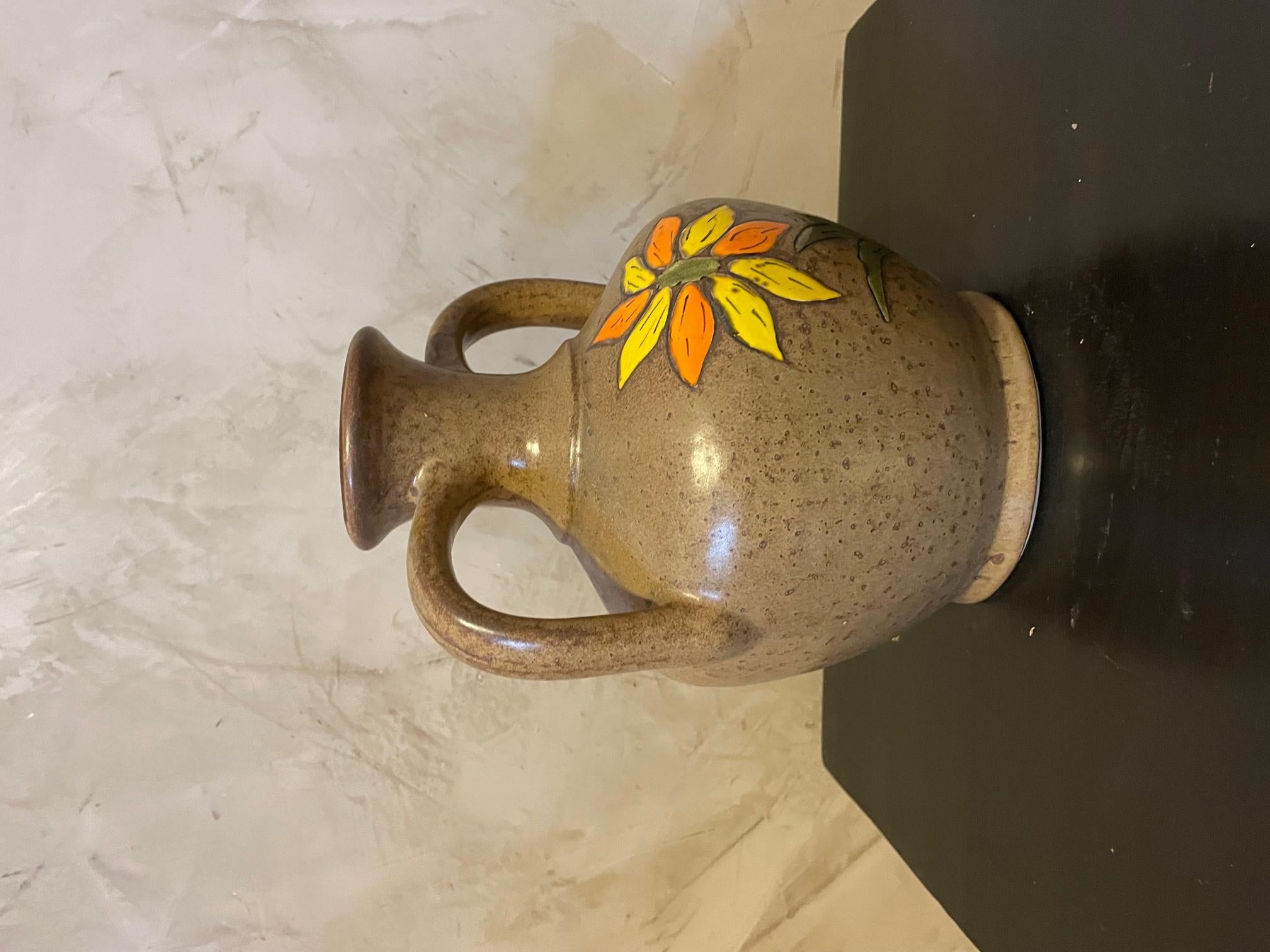 Late 20th Century 20th century French Signed Ceramic Vase