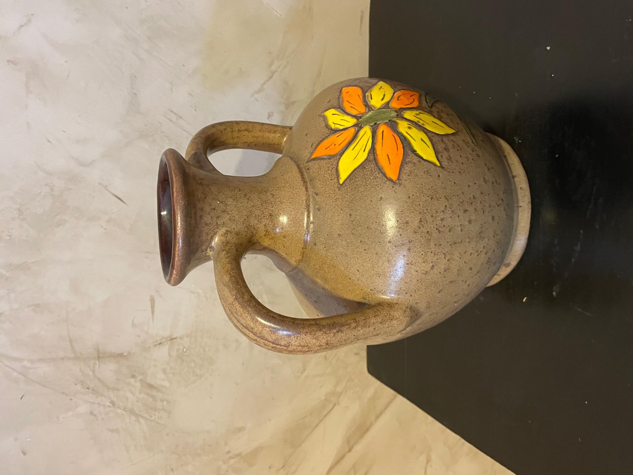 20th century French Signed Ceramic Vase 1