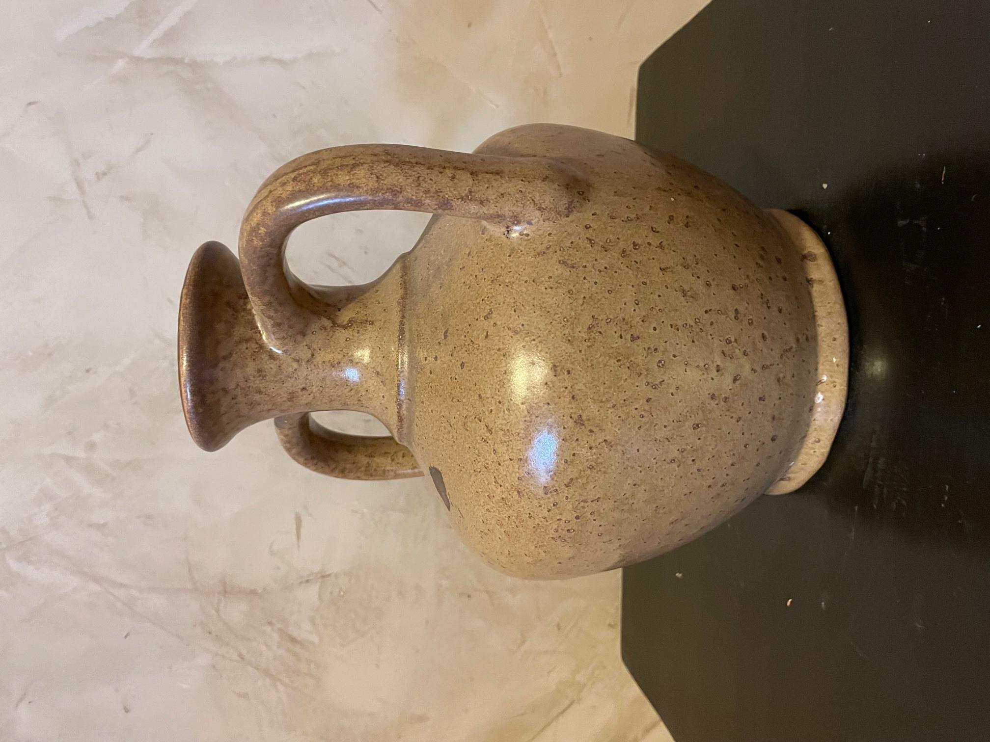 20th century French Signed Ceramic Vase 2