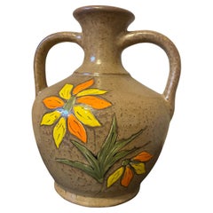 20th century French Signed Ceramic Vase