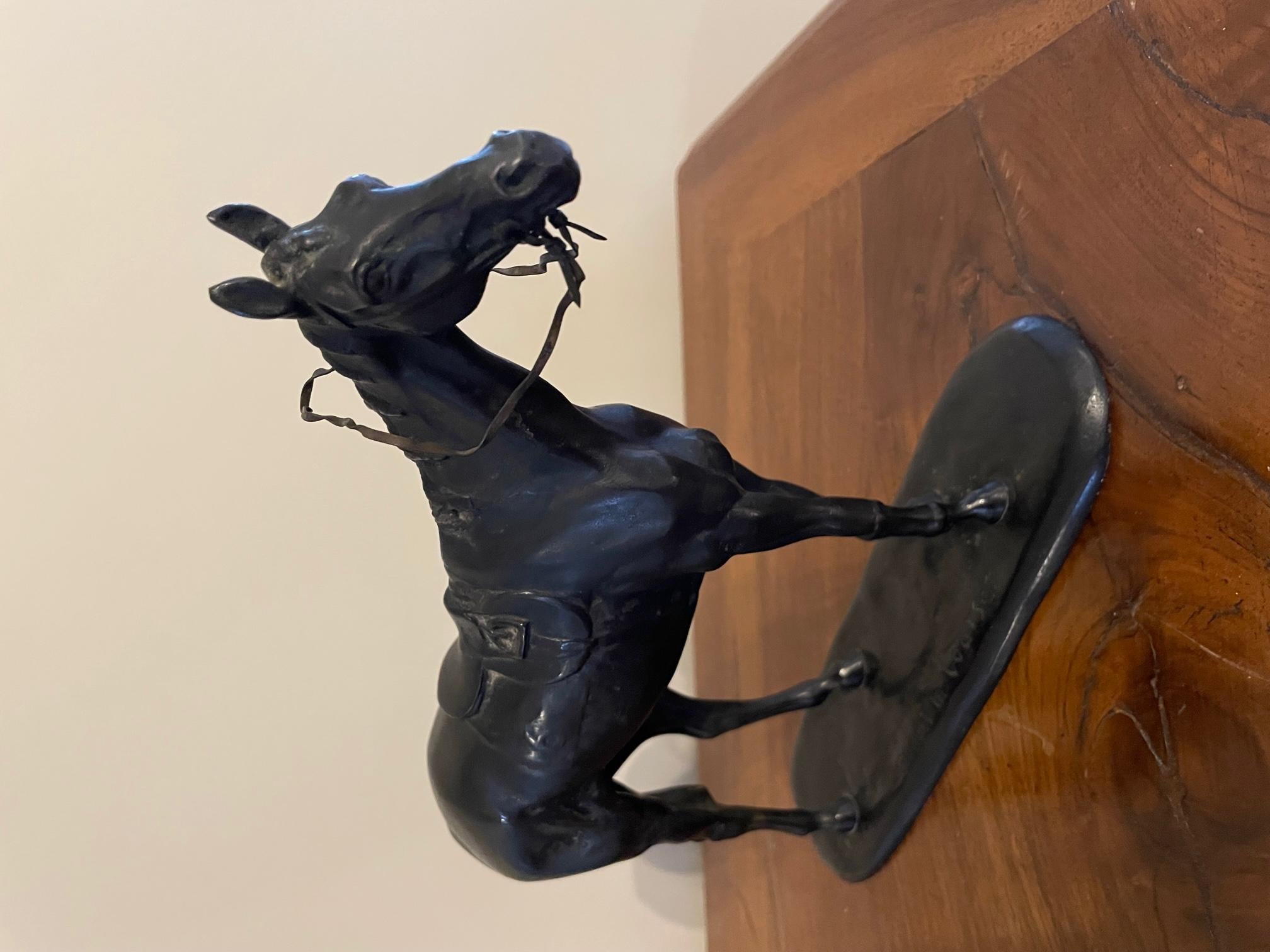 20th Century French Signed Gaston D'illiers Bronze Horse, 1920s For Sale 9