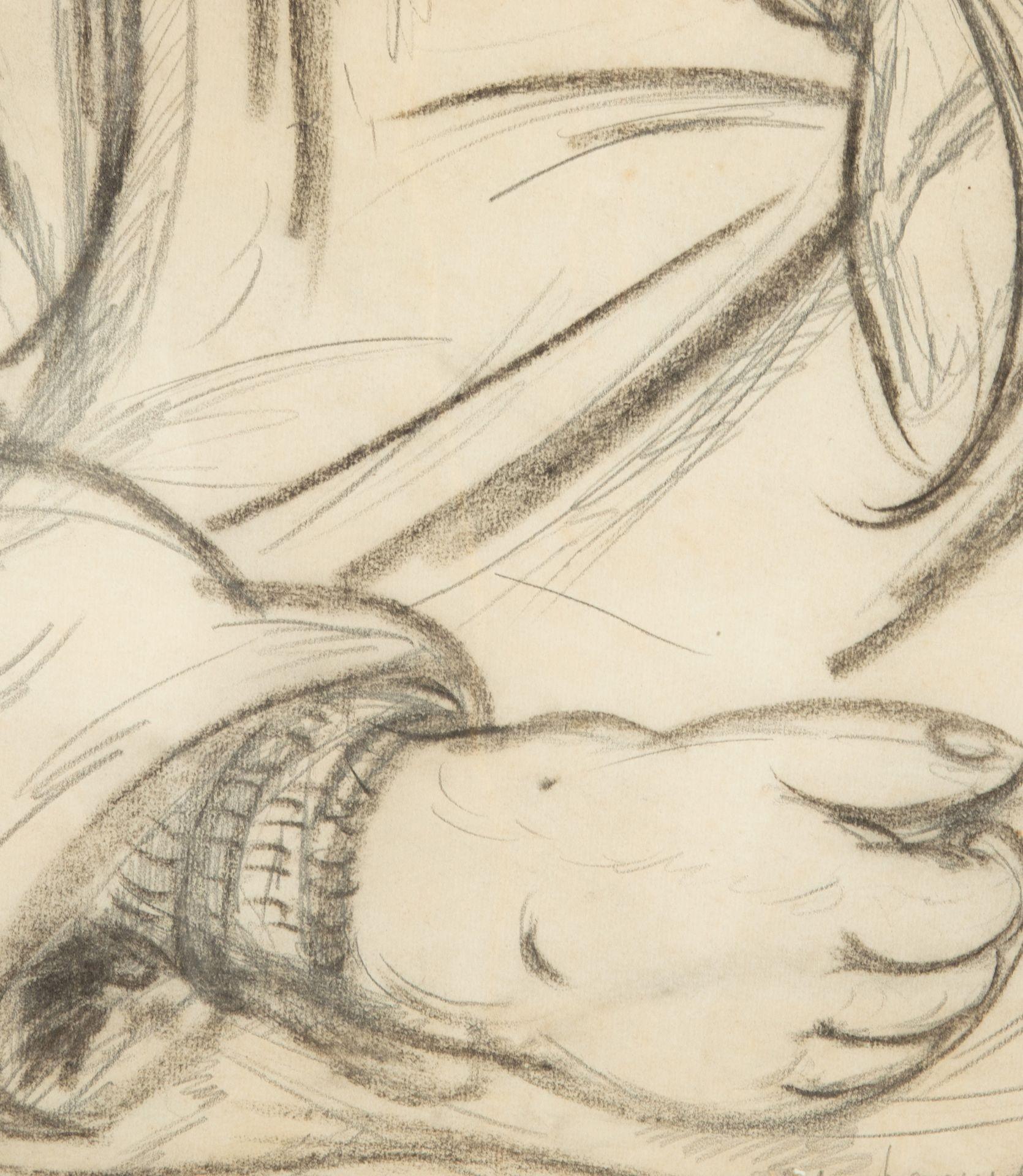 20ième siècle Croquis français du 20e siècle, signé Paul Paquereau en vente