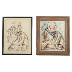 Croquis français du 20e siècle, signé Paul Paquereau