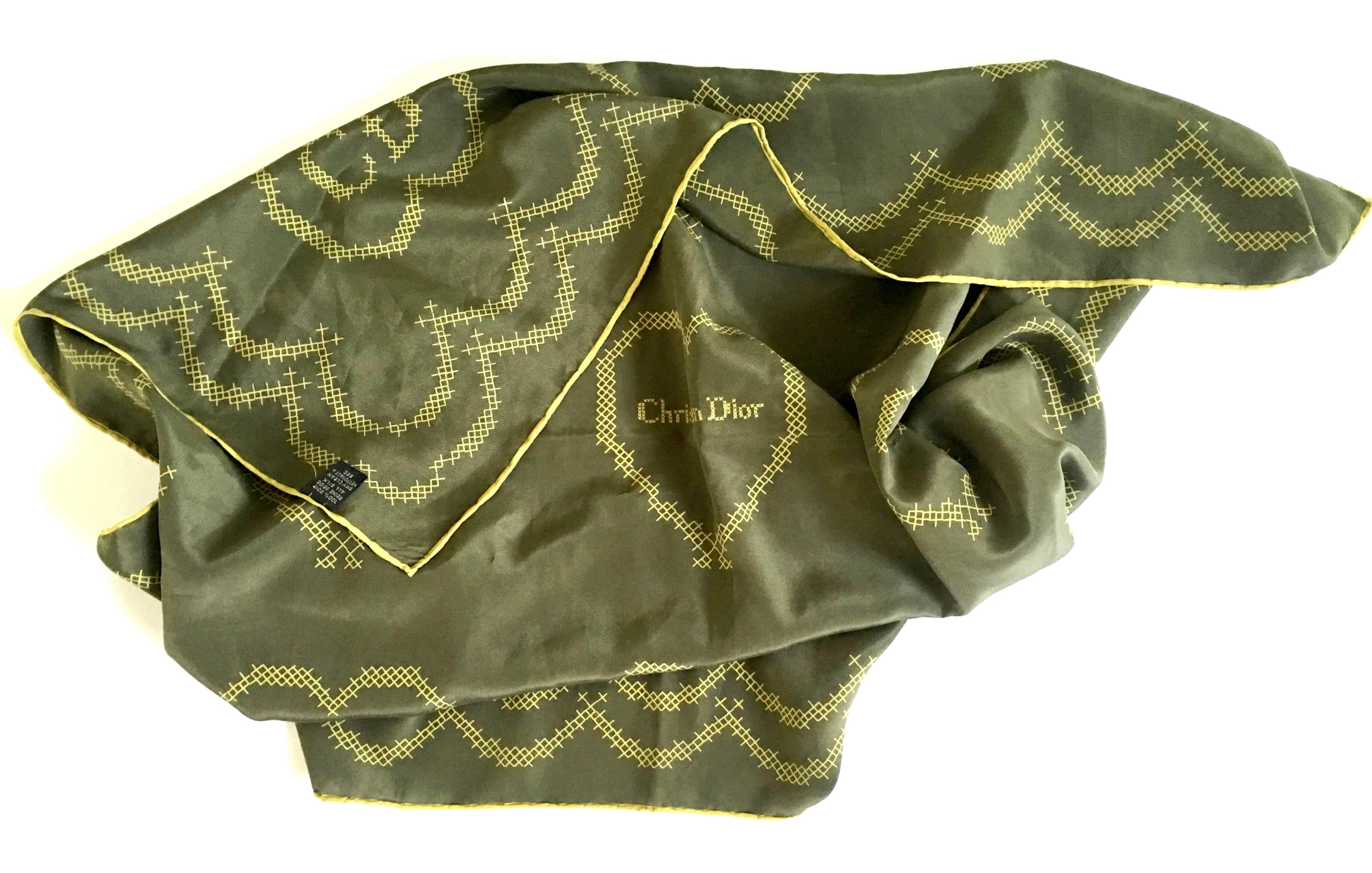 20th Century French Christian Dior military green 34