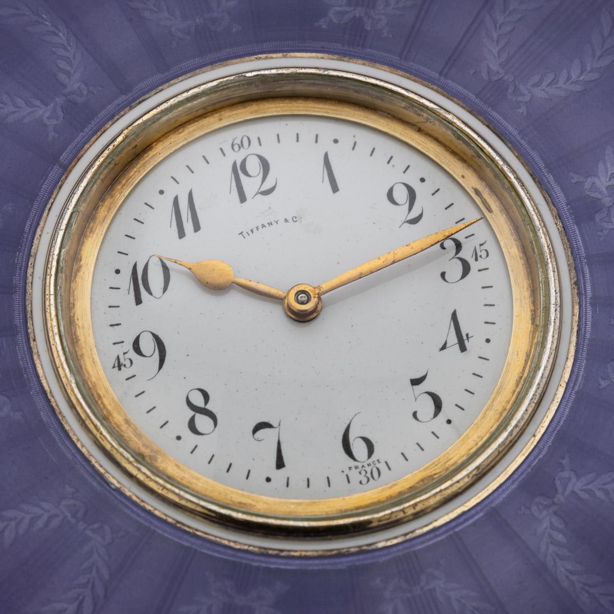 20th Century French Silver-Gilt & Enamel Box with Clock, Tiffany & Co, c.1900 3